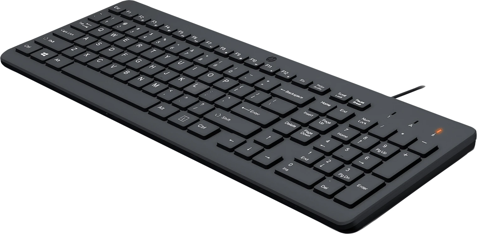 Imagen 2 de Teclado Alámbrico HP 150, Cable USB Tipo-A 1mt Color Negro