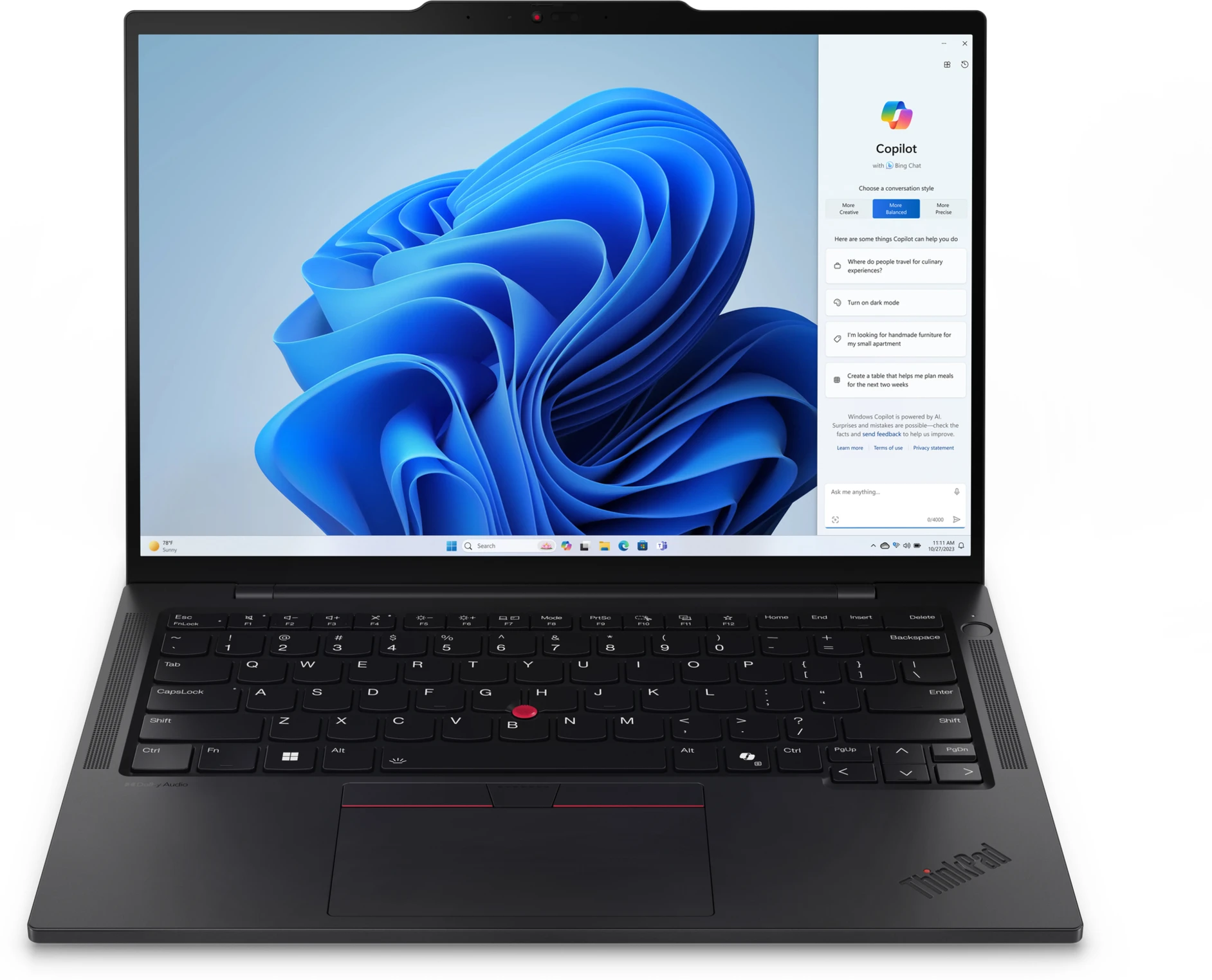 Imagen 0 de Notebook Lenovo ThinkPad T14s Gen5 Intel Core U7-155U RAM16GB 512GB 14"W11P