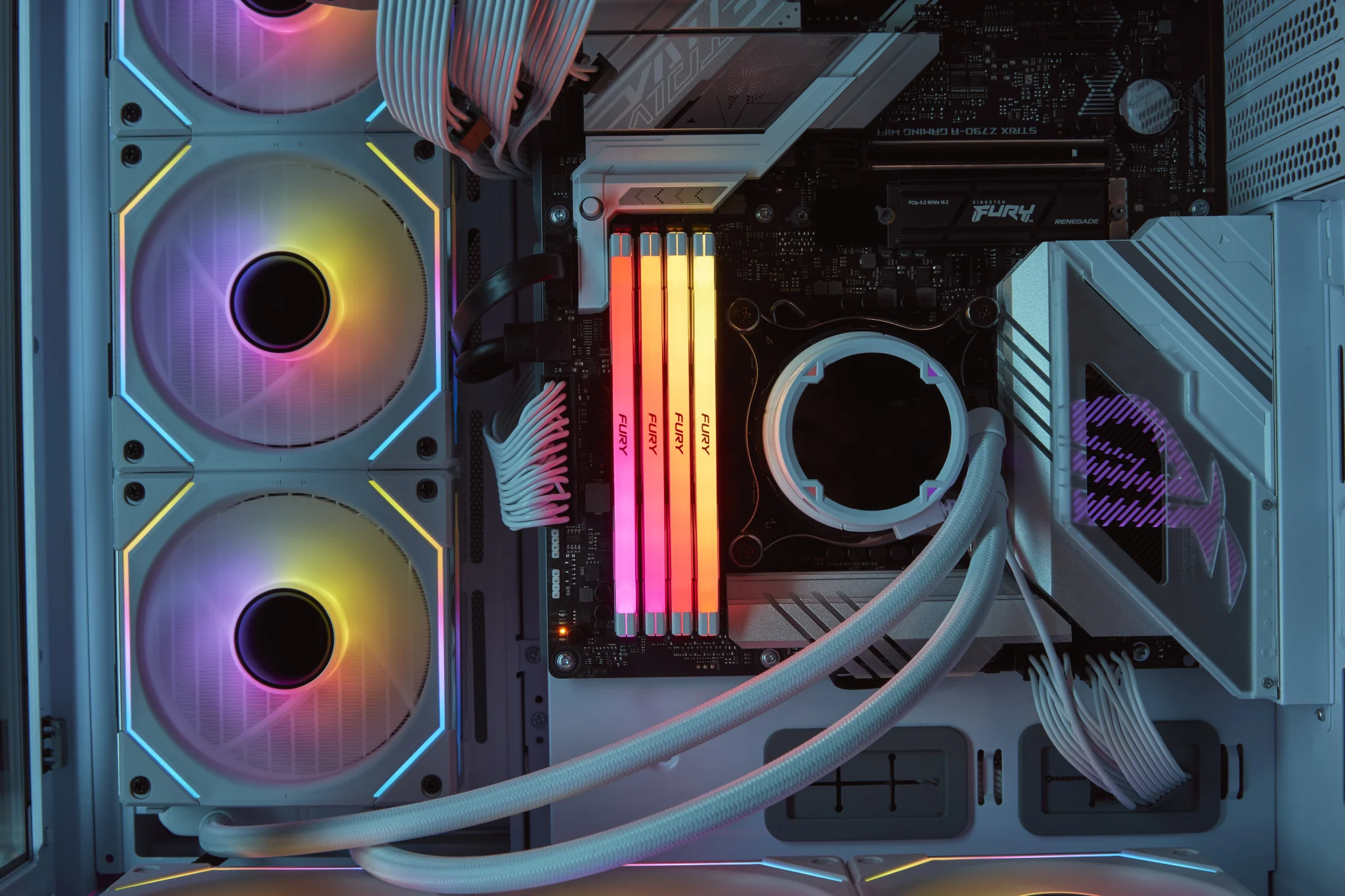 Imagen 6 de Memoria RAM 32GB (2*16GB) DDR5 6400MHz DIMM CL32 Non-ECC 1.4V 288p Fury Reneg 