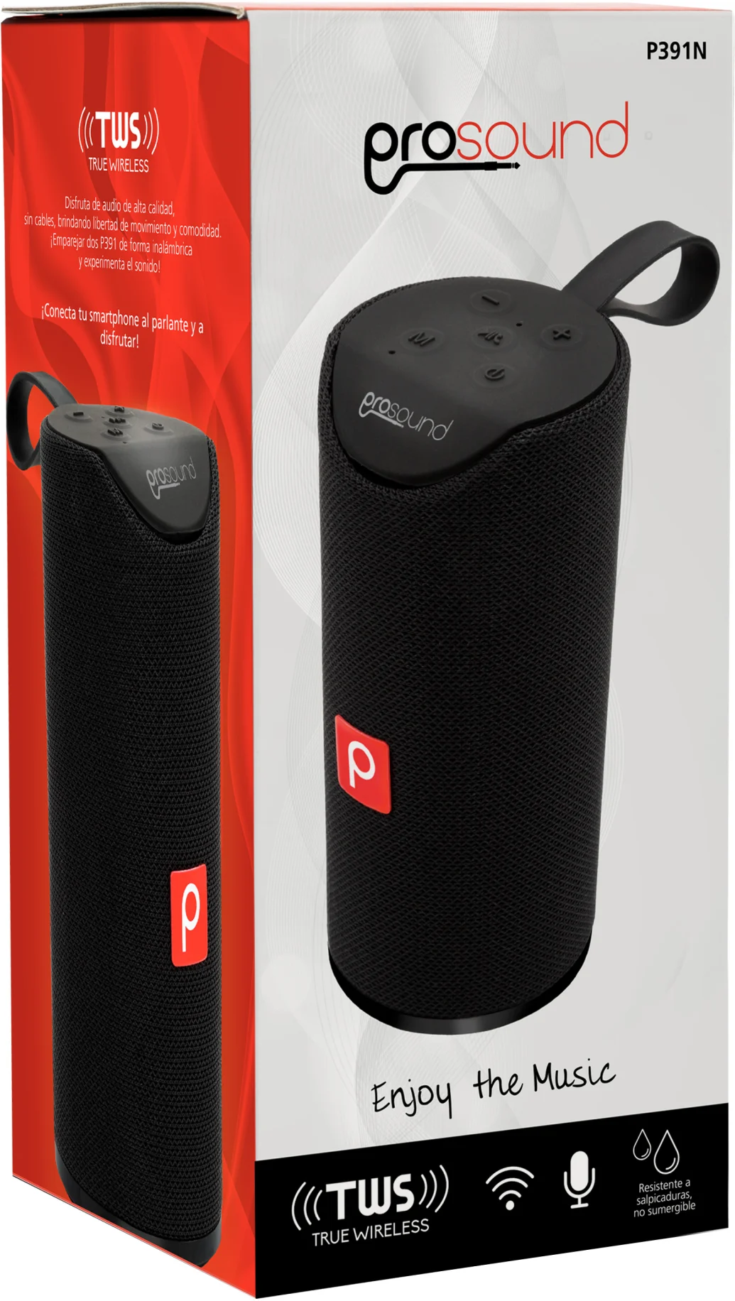 Imagen 2 de PARLANTE BT P391 PROSOUND NEGRO