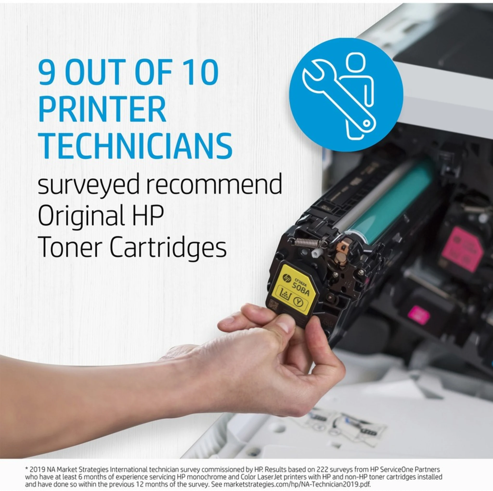 Imagen 2 de Toner HP 508A Yellow para Imp. LaserJet M552/M553, 5000 Páginas
