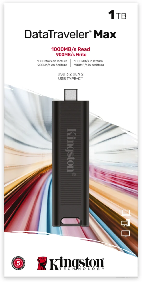 Imagen 9 de Pendrive 1TB Kingston DataTraveler USB-C 3.2 Gen 2 Lec 1000MB/s Esc 900MB/s