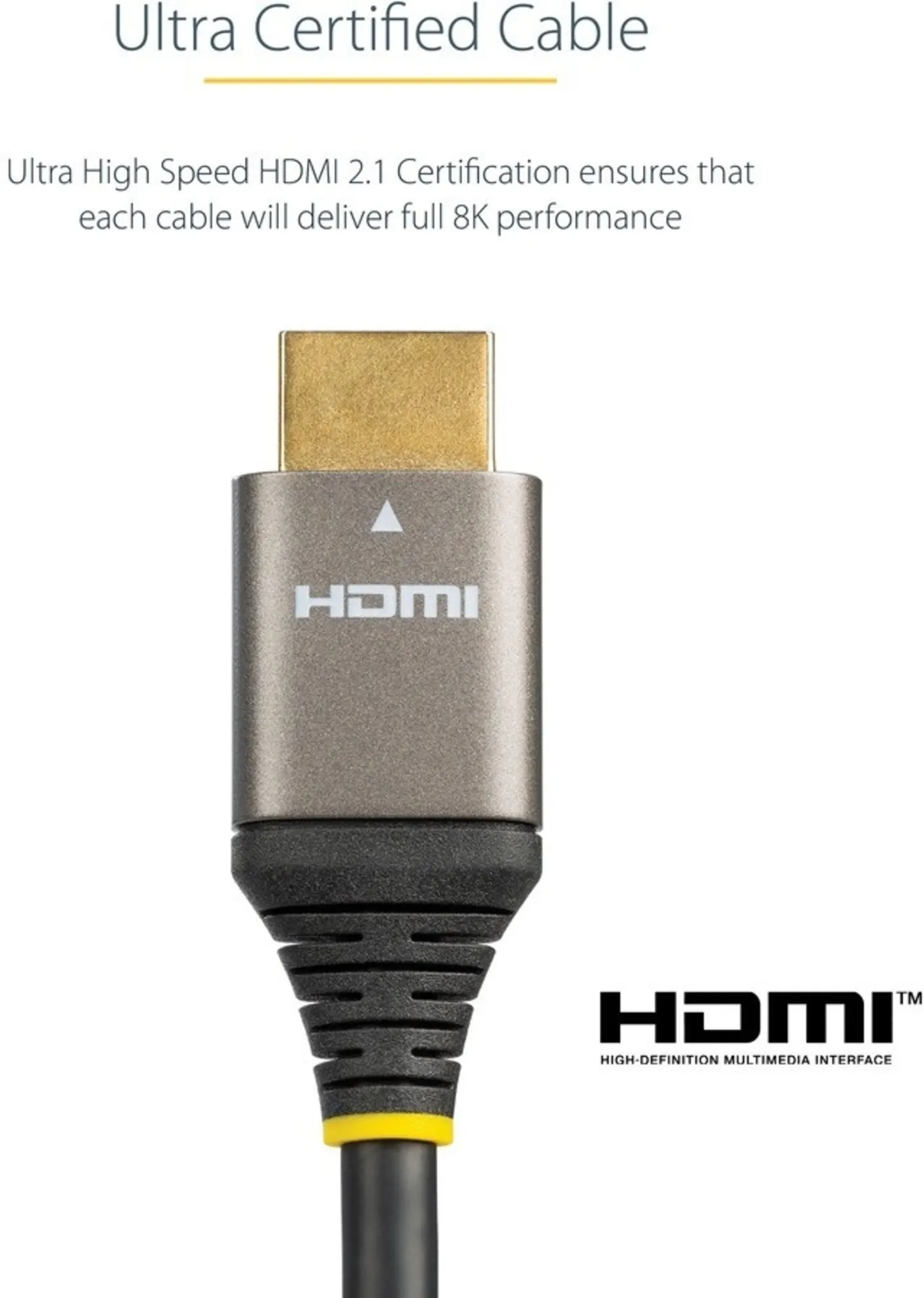 Imagen 6 de 6ft 2m Certified HDMI 2.1 Cable - 8K/4K
