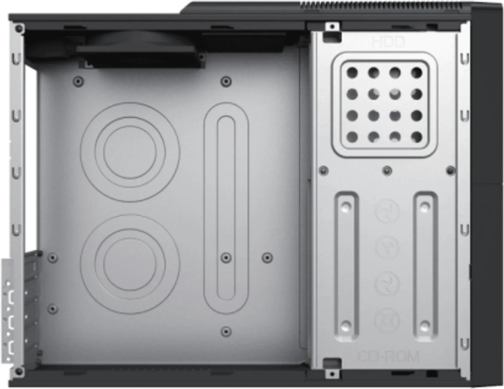 Imagen 5 de Gabinete PC Clio S-613 Fuente 600W Micro ATX Mini-ITX USB 3.0*1 USB-C*1 Negro