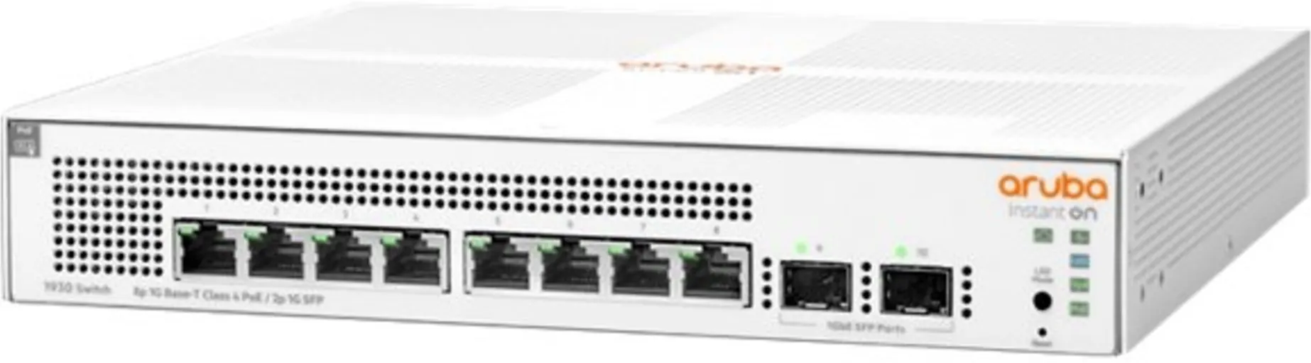 Imagen 2 de Switch HPE Aruba Instant On 1930 8-Port Gigabit PoE+ Compliant, con SFP