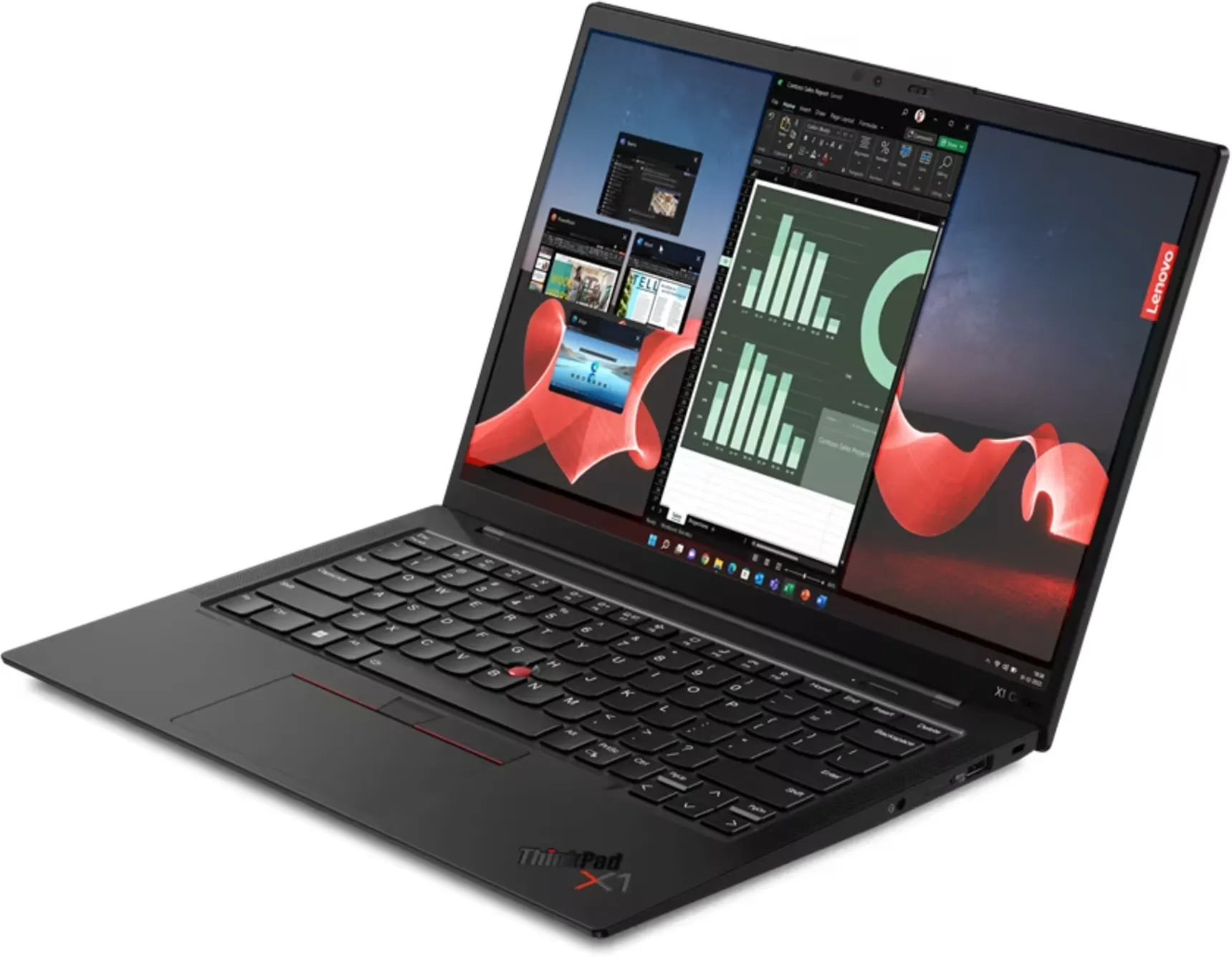 Imagen 2 de Notebook Lenovo ThinkPad X1 Carbon Gen11 I7-1365U Vpro RAM32GB SSD1TB 14" W11P