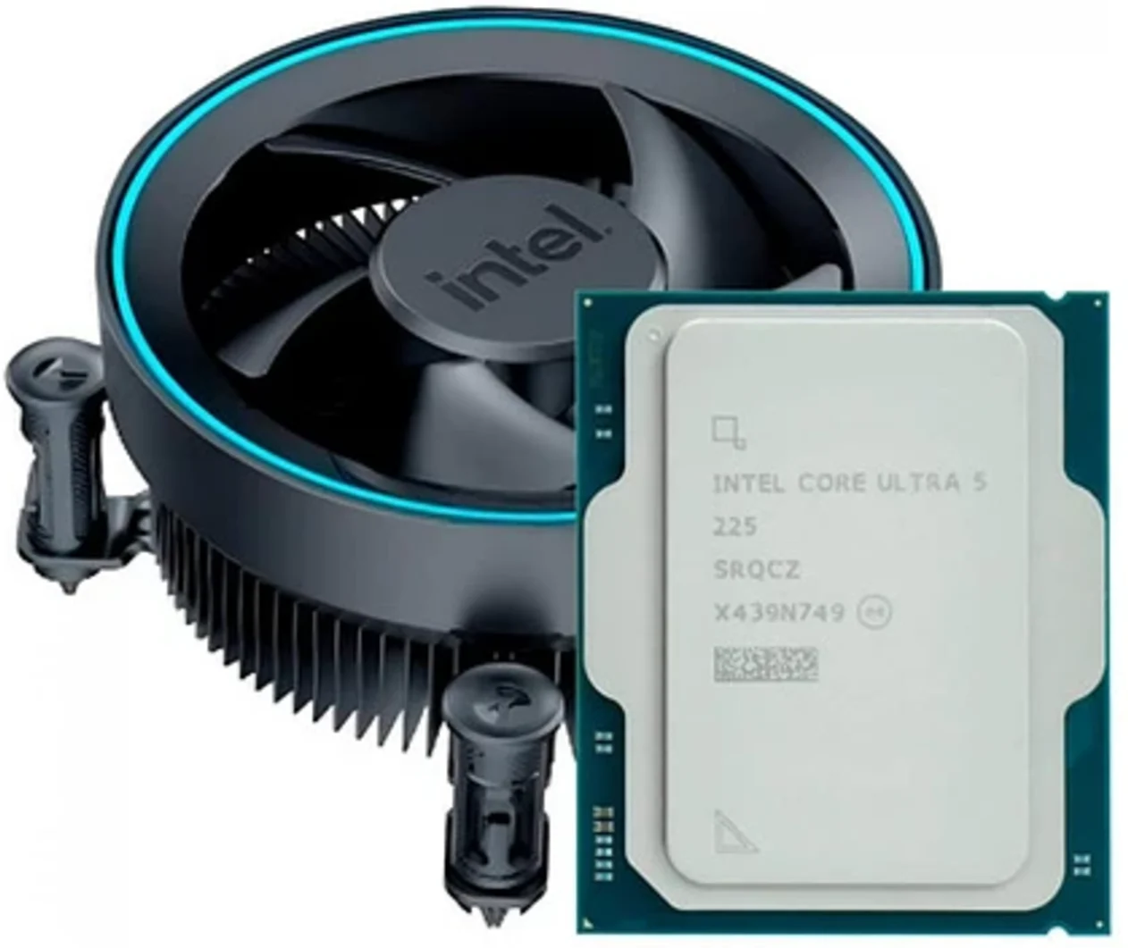 Imagen 2 de CPU Intel® Core Ultra 5 225 4.9-3.3GHz 10 Núcleos 20MB LGA1851 Grf integ/con FAN