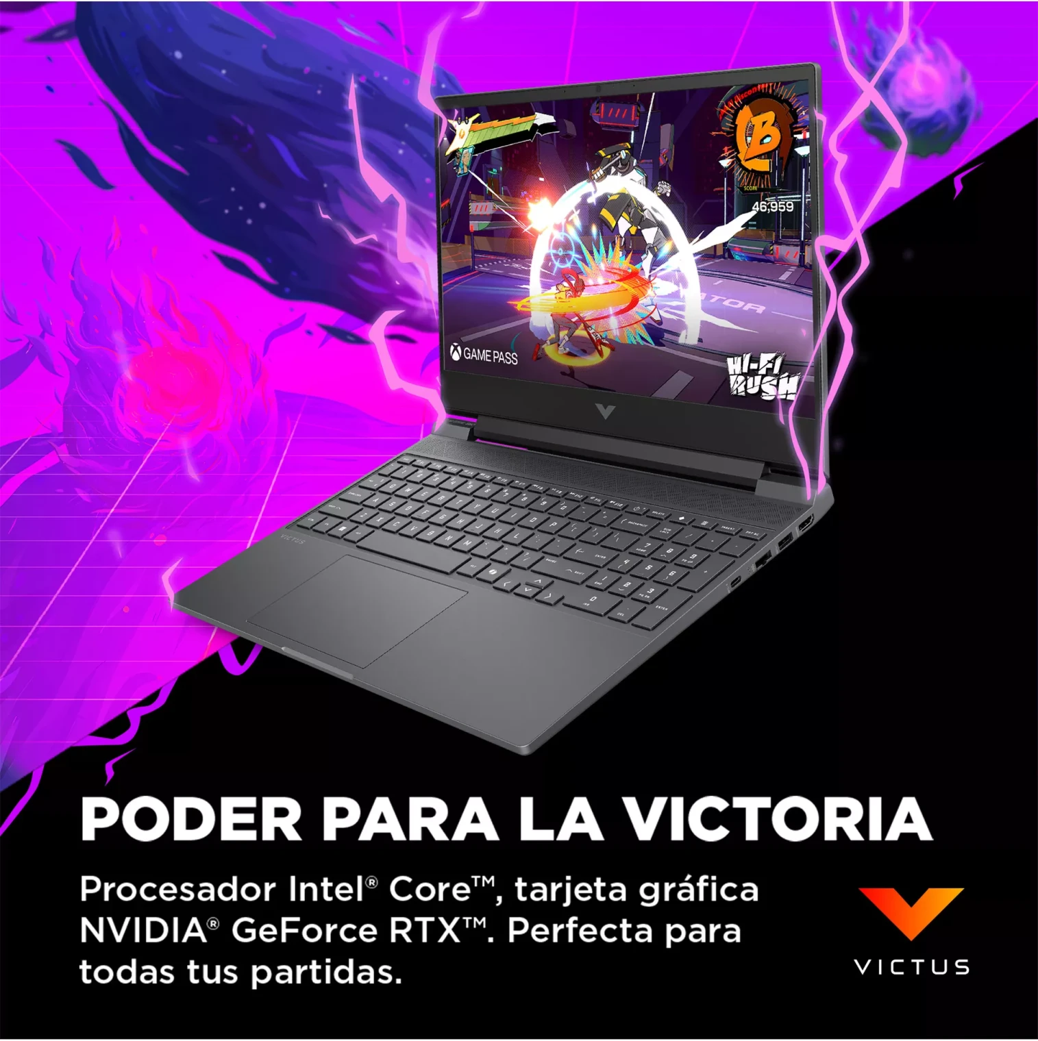 Imagen 4 de Notebook Gamer HP Victus i7-13620H RAM 16GB SSD 1TB 15.6" RTX3050 6GB W11H