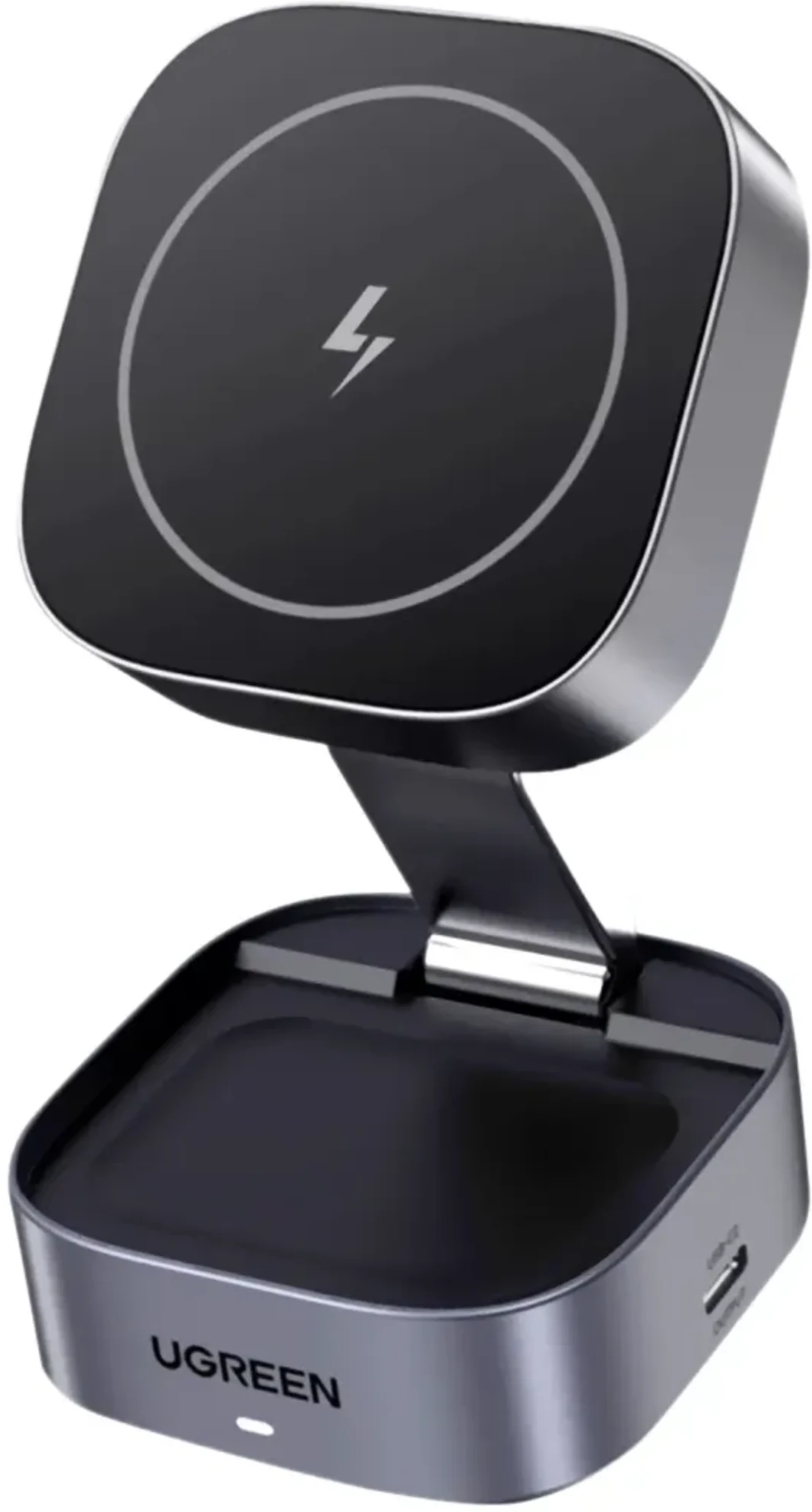 Imagen 0 de Cargador Magnetico inalambrico UGREEN 2-en-1 Celular + audífonos + USB C
