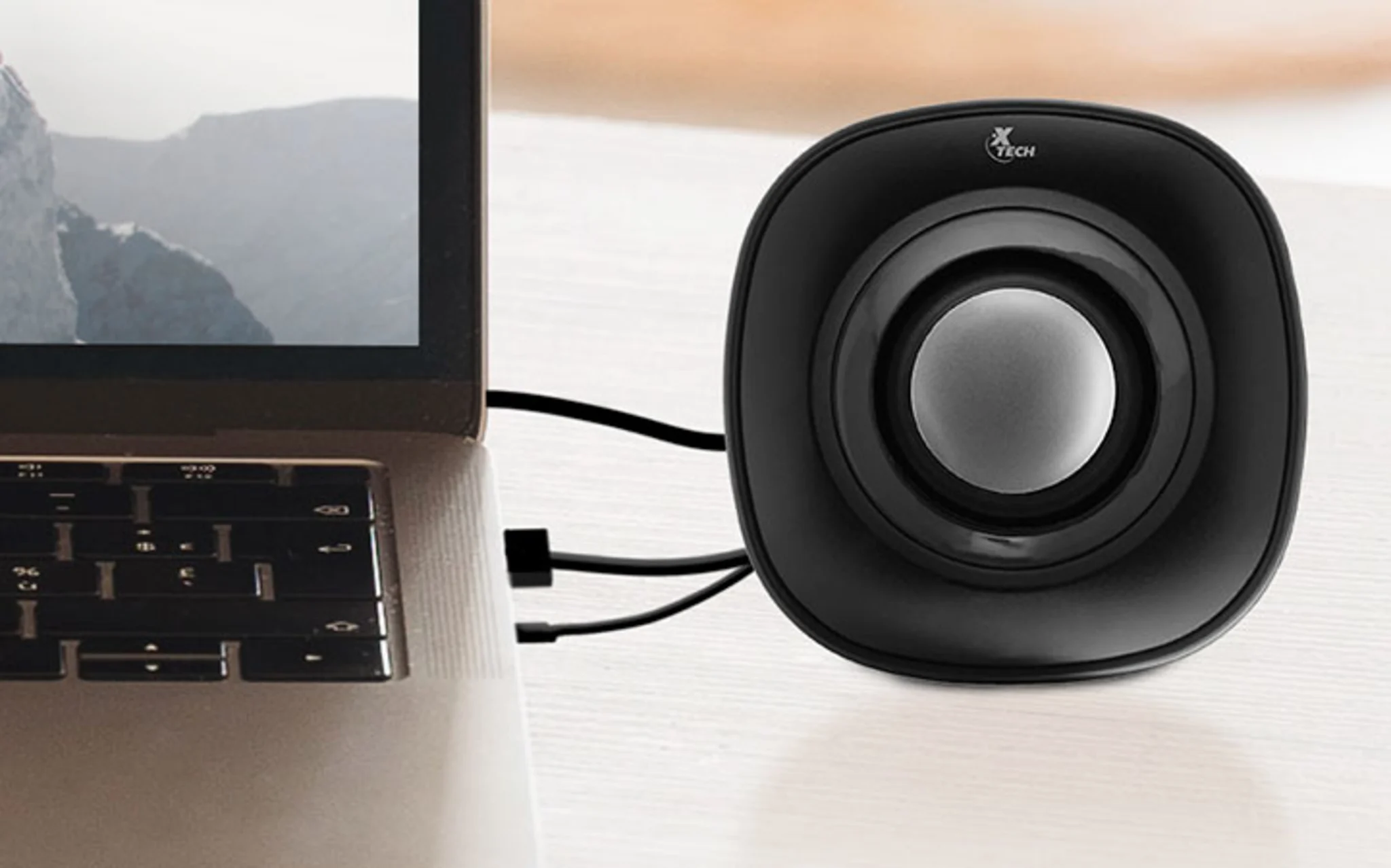 Imagen 2 de Parlante Xtech Spekter XTS-115BK 2.0 Canales 6W RMS 3.5mm Power USB Negro