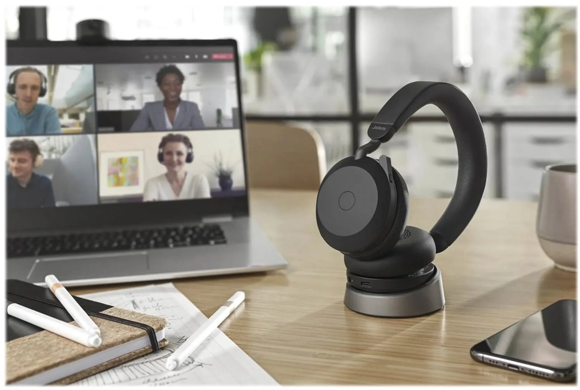 Imagen 7 de Audífonos Inalámbricos Jabra Evolve2 75 USBC MS Teams Black