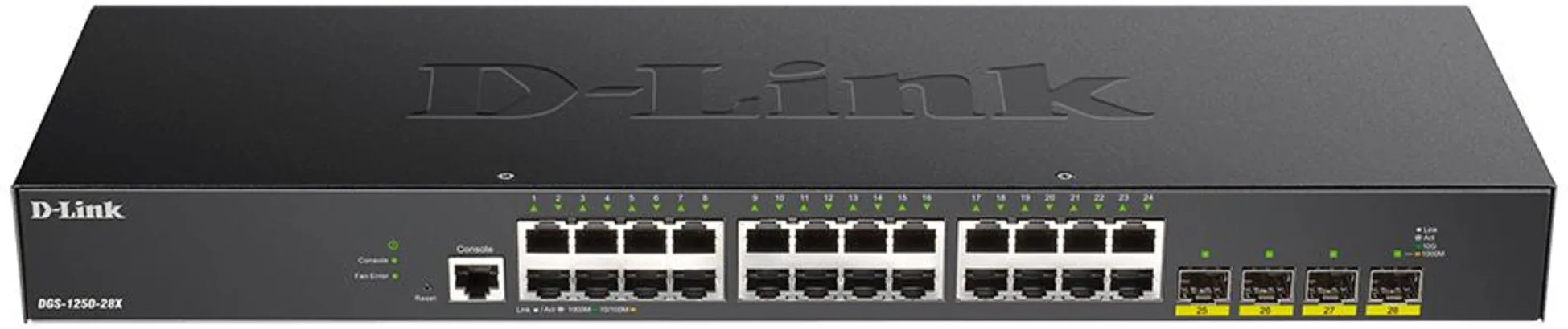 Imagen 0 de Switch D-Link DGS-1250-28X 24 Ports 10/100/1000 Mbps + 4 Ports 1