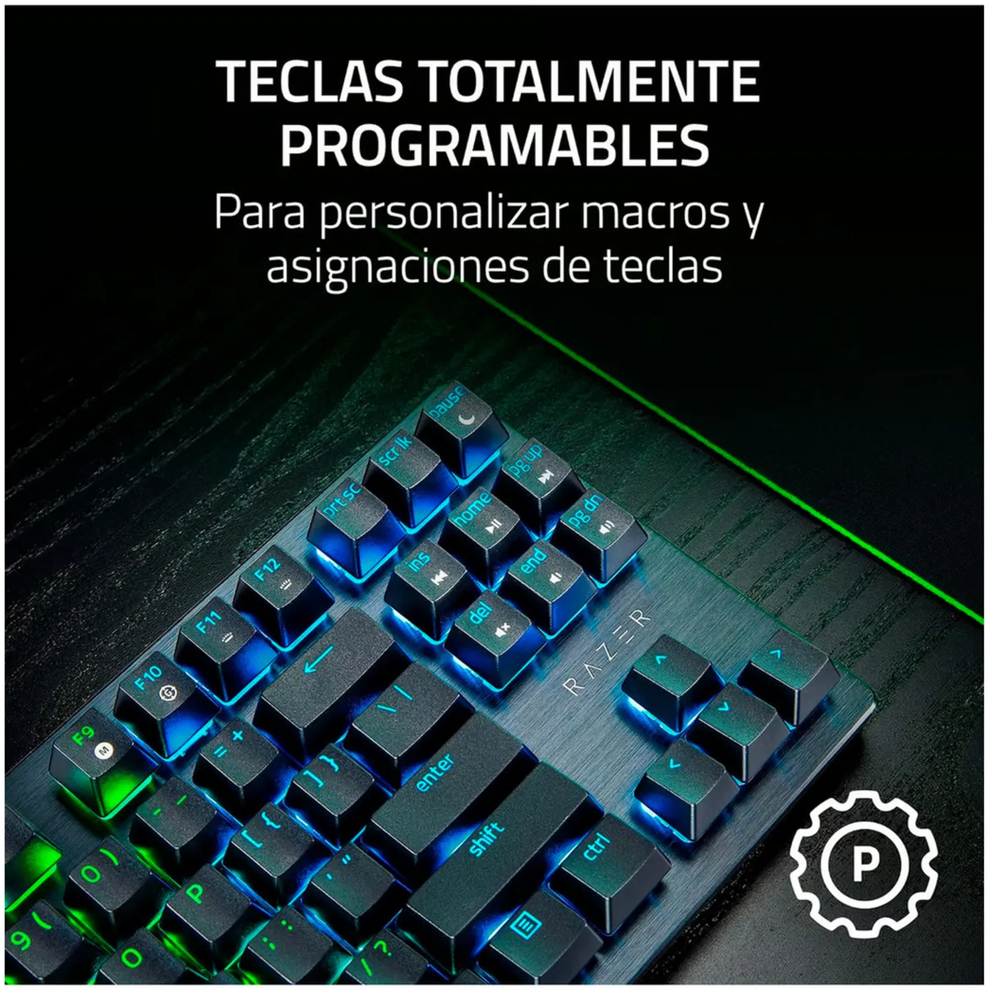 Imagen 2 de Taclado Gamer Alámbrico Razer Huntsman V3 X Tenkeyless Optic RGB, Español