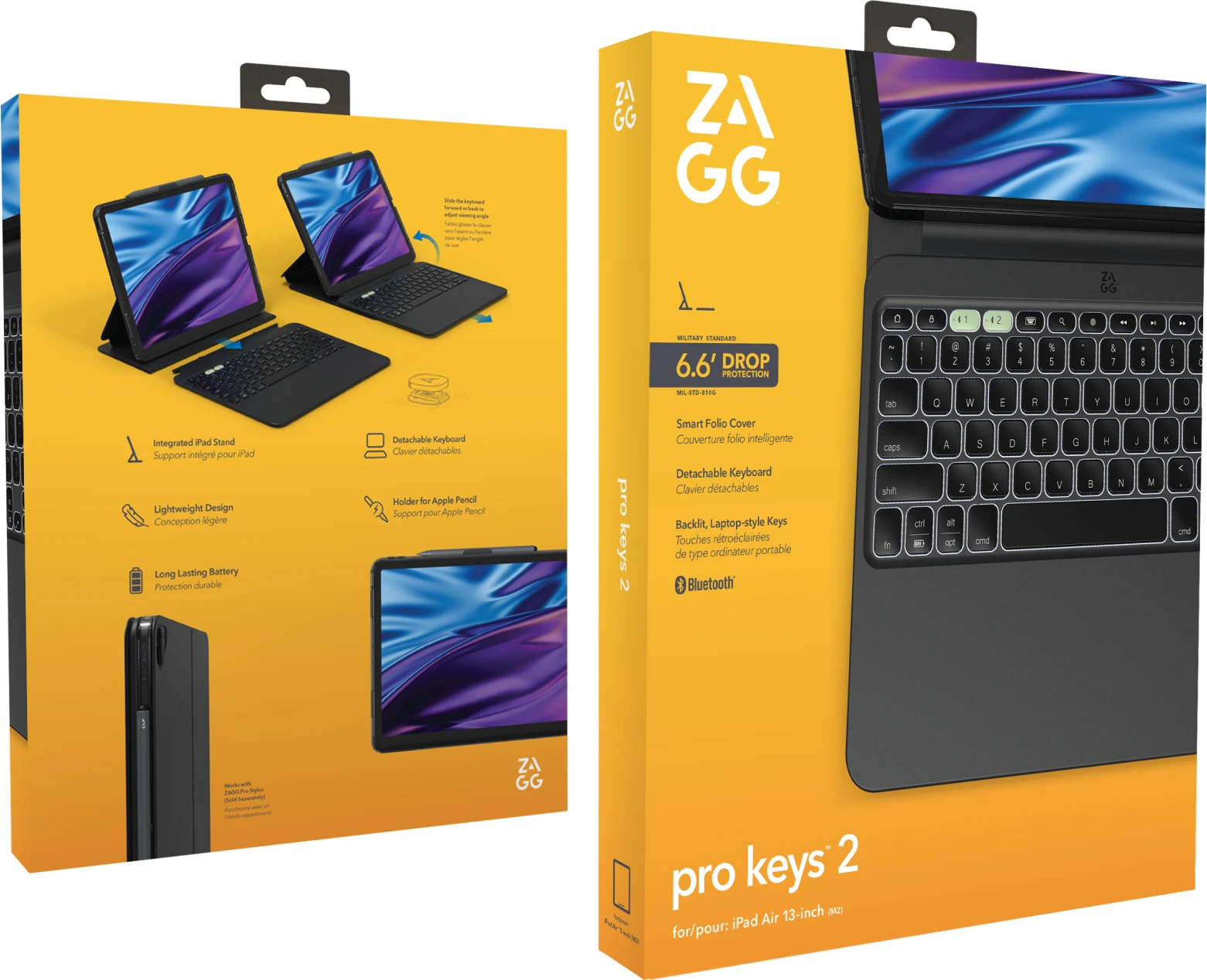 Imagen 9 de Funda con teclado en espanol Pro Keys 2 para iPad Air 13" M2 Zagg