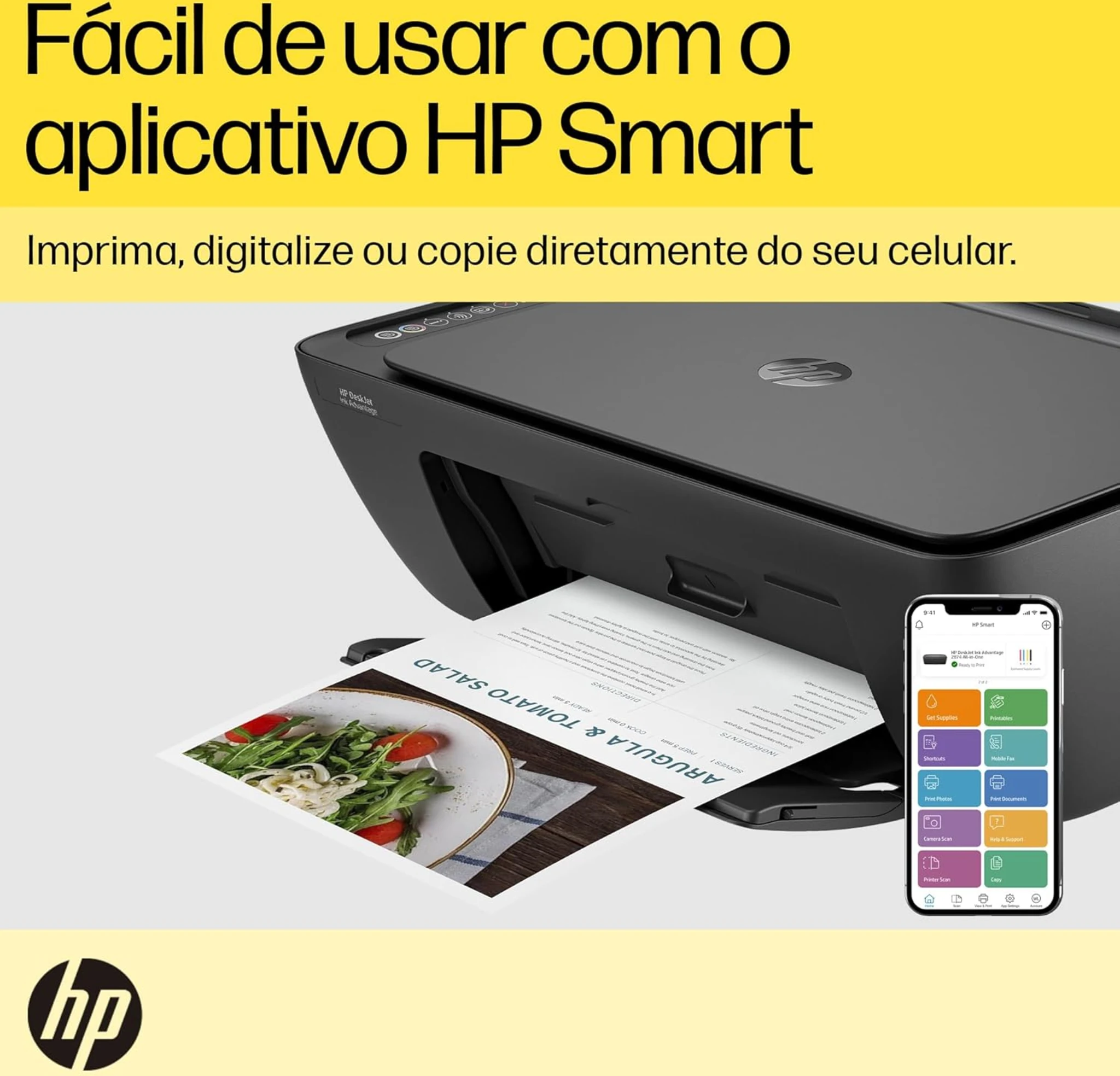 Imagen 8 de Impresora Multifunción HP DeskJet Ink Advantage 2874 Inyec.Tinta Color WiFi USB