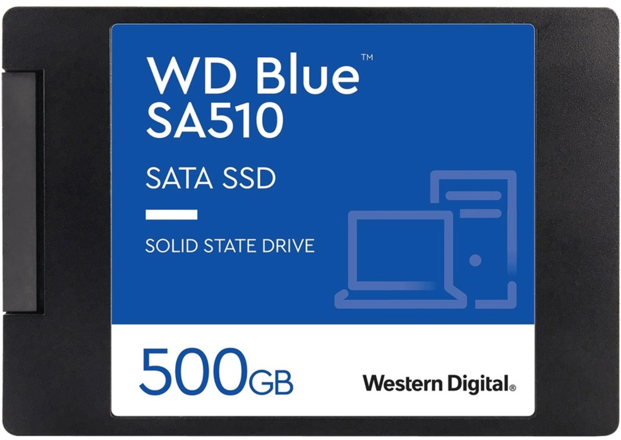 Imagen 0 de Unidad SSD Western Digital Blue 500GB 2.5" 7mm SATA 3 6Gb/s 3D Esc 510MBps