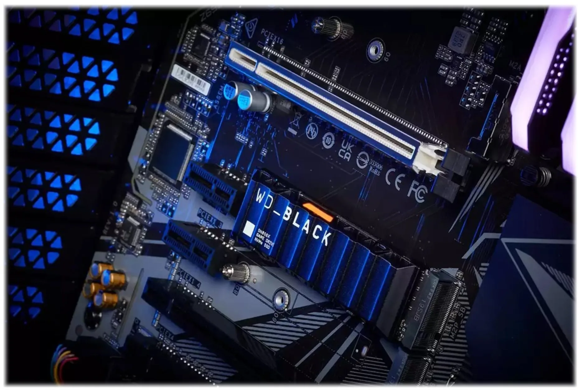 Imagen 2 de Unidad SSD Western Digital Black SN850x 1TB M.2 22*80 PCIeG4x4 L7300MBs E6600MBs