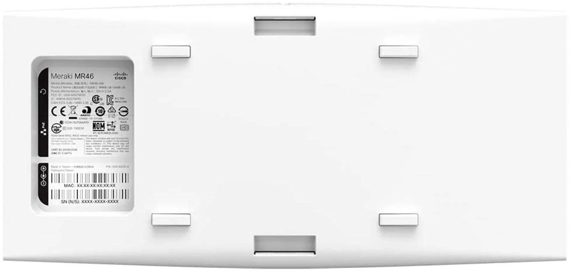 Imagen 2 de Access Point Meraki MR46-HW Dual-Radio 3500Mbps Cloud-Man. Wire 802.11ax/ac/n 