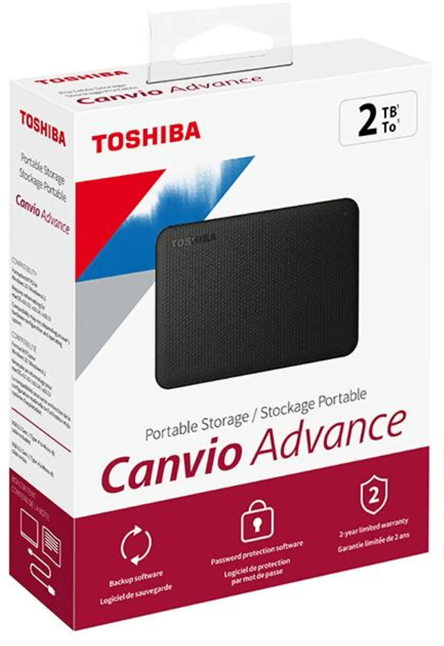 Imagen 0 de Disco Duro Externo Toshiba Canvio Advance 2TB 2.5" 5400rpm USB 3.0 Color negro