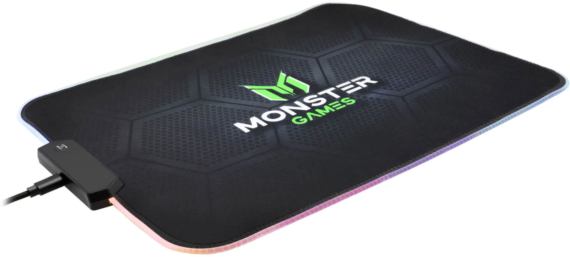 Imagen 1 de Mouse Pad Monster PA351 RGB 350*250*3mm Cable USB 1.5m 