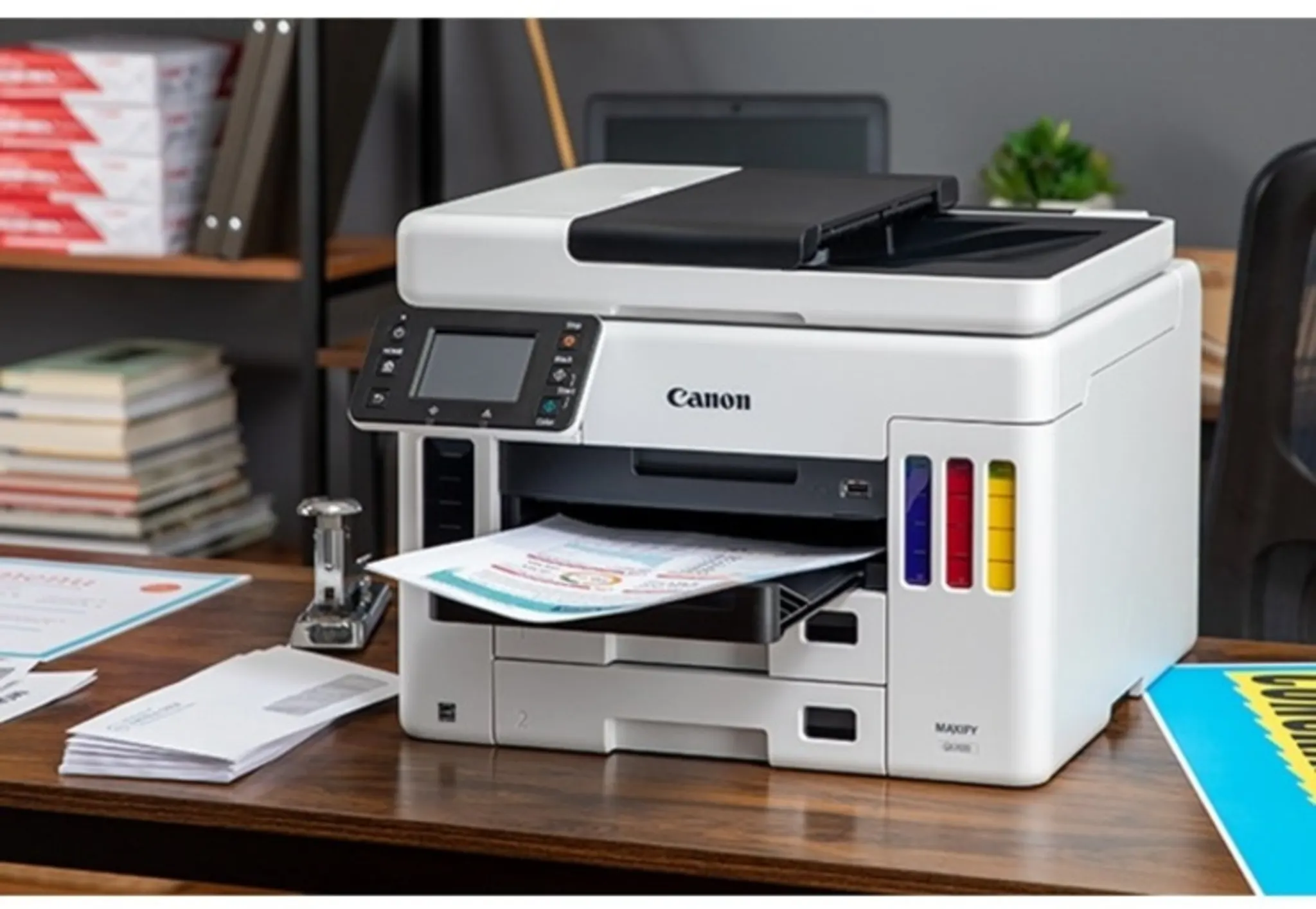 Imagen 4 de Impresora Multifunción Canon MAXIFY GX7010 Tanque Tinta Color USB WiFi LAN ADF