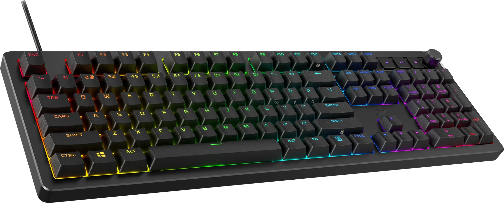 Imagen 1 de Teclado Gamer Alambrico HyperX Alloy Rise, RGB Mecánico Español Color negro