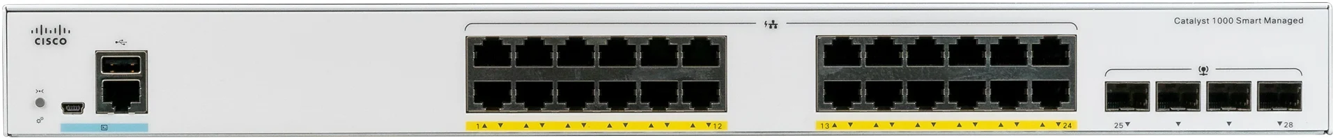 Imagen 0 de Switch Cisco C1000-24T-4G-L 24x 10/100/1000 Ethernet ports, 4x 1G SFP uplinks 