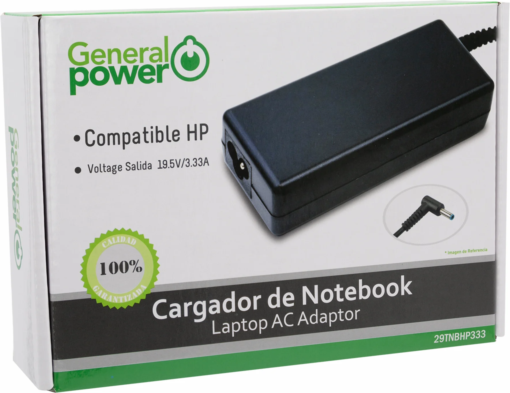 Imagen 2 de Cargador General Power Compatible con Notebook HP, 19.5V, 3.33A 4.5 x 3.0mm