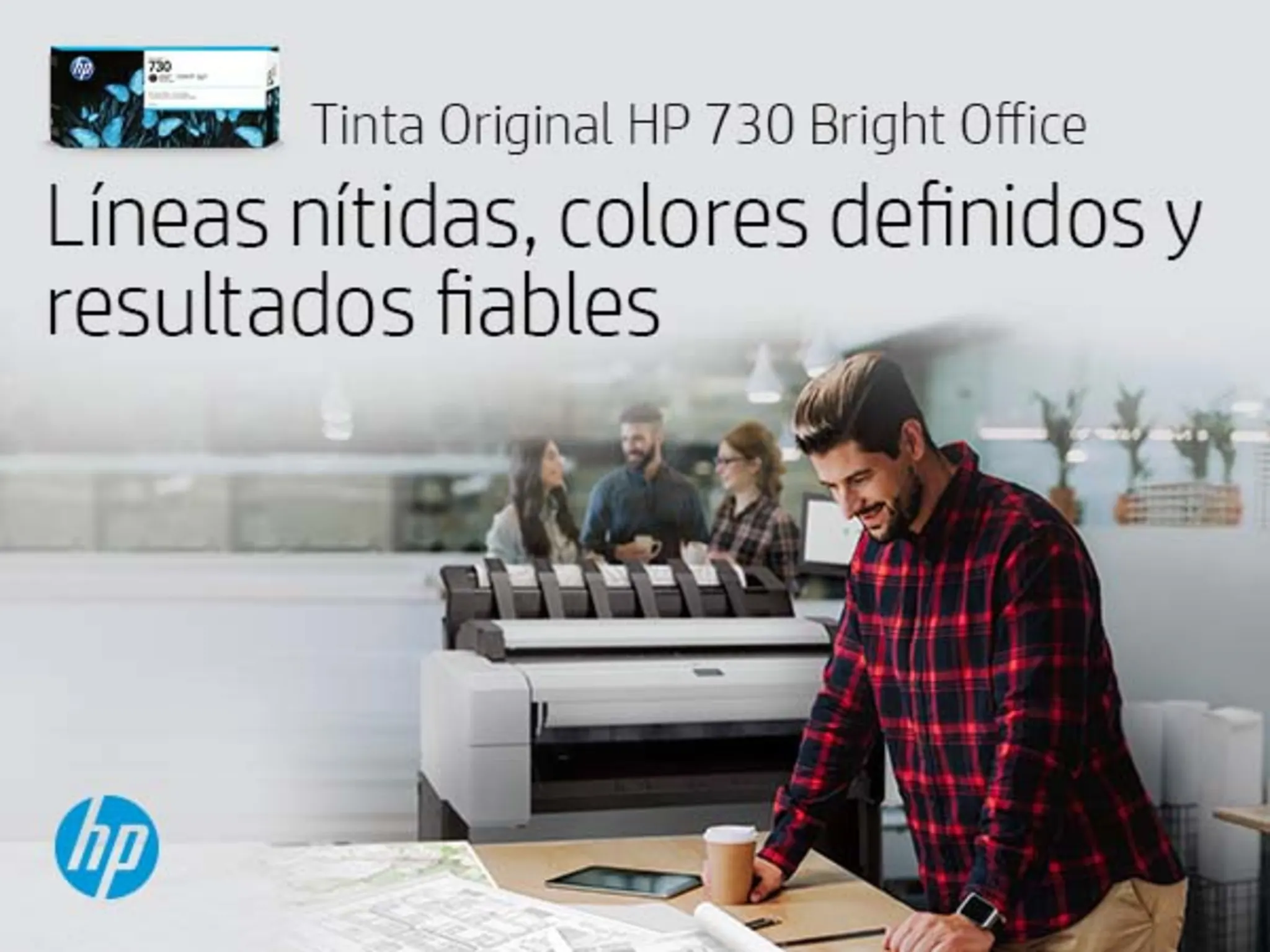 Imagen 4 de Cartridge HP 730 Gris para Imp DesignJet Ink T1600/T2600/T1700, 130ml 