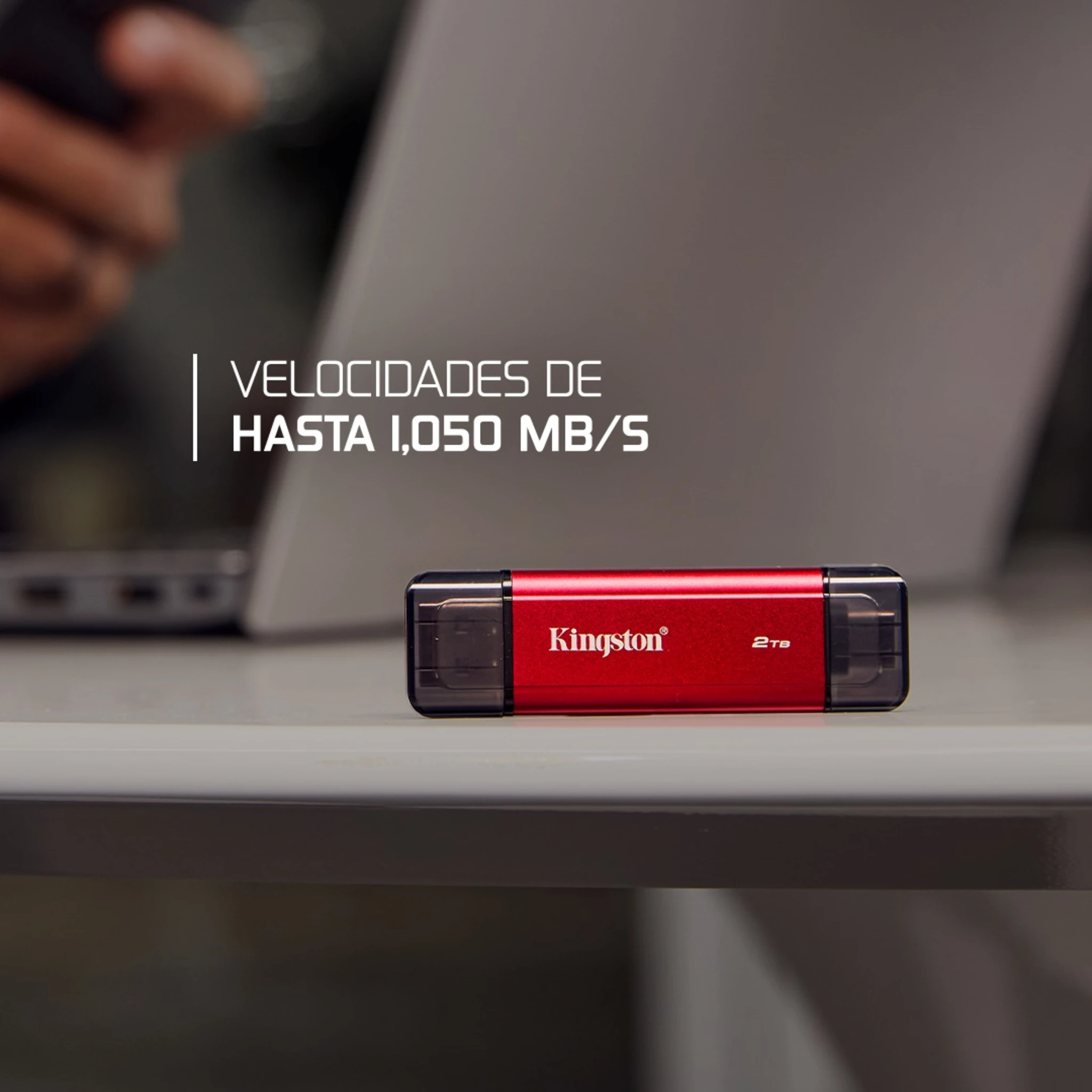 Imagen 5 de Unidad SSD Externo Kingston 1TB Dual USB-C/A Lec1050MB/s Esc950MB/s