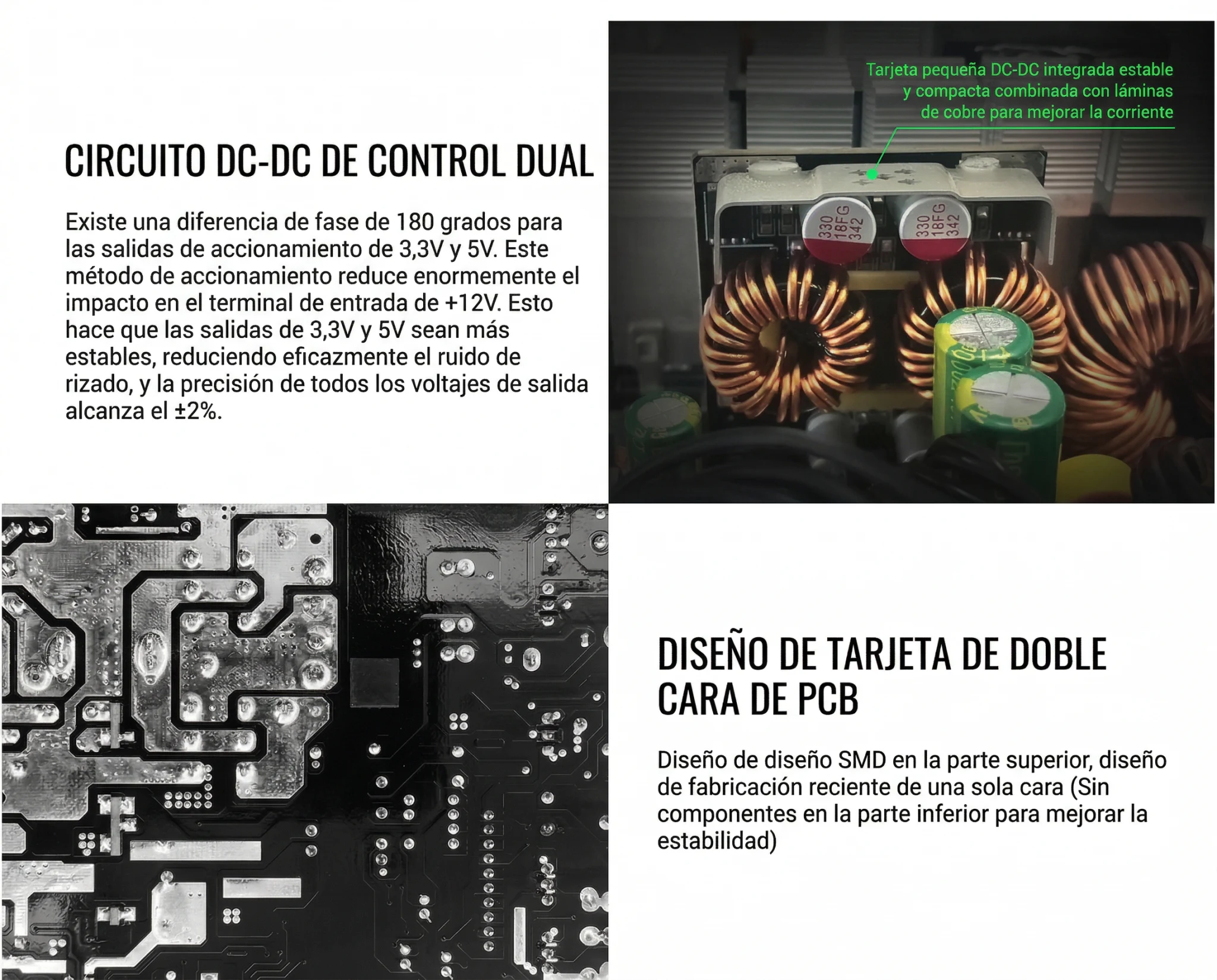 Imagen 8 de Fuente de Poder GAMEMAX GP-750, 750W 80 Plus Bronze No Modular ATX PFC act Negro