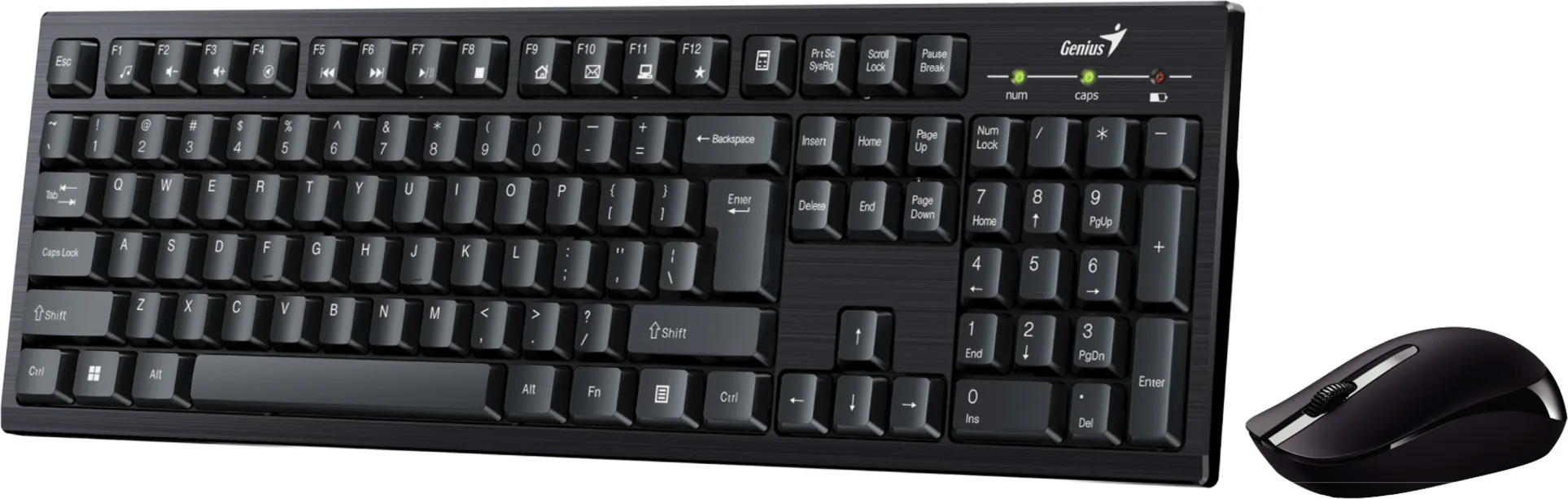 Imagen 1 de Kit Teclado Mouse Inalámbrico Genius KM-8101 12 teclas mult. 2.4GHz Tecl. Numéri