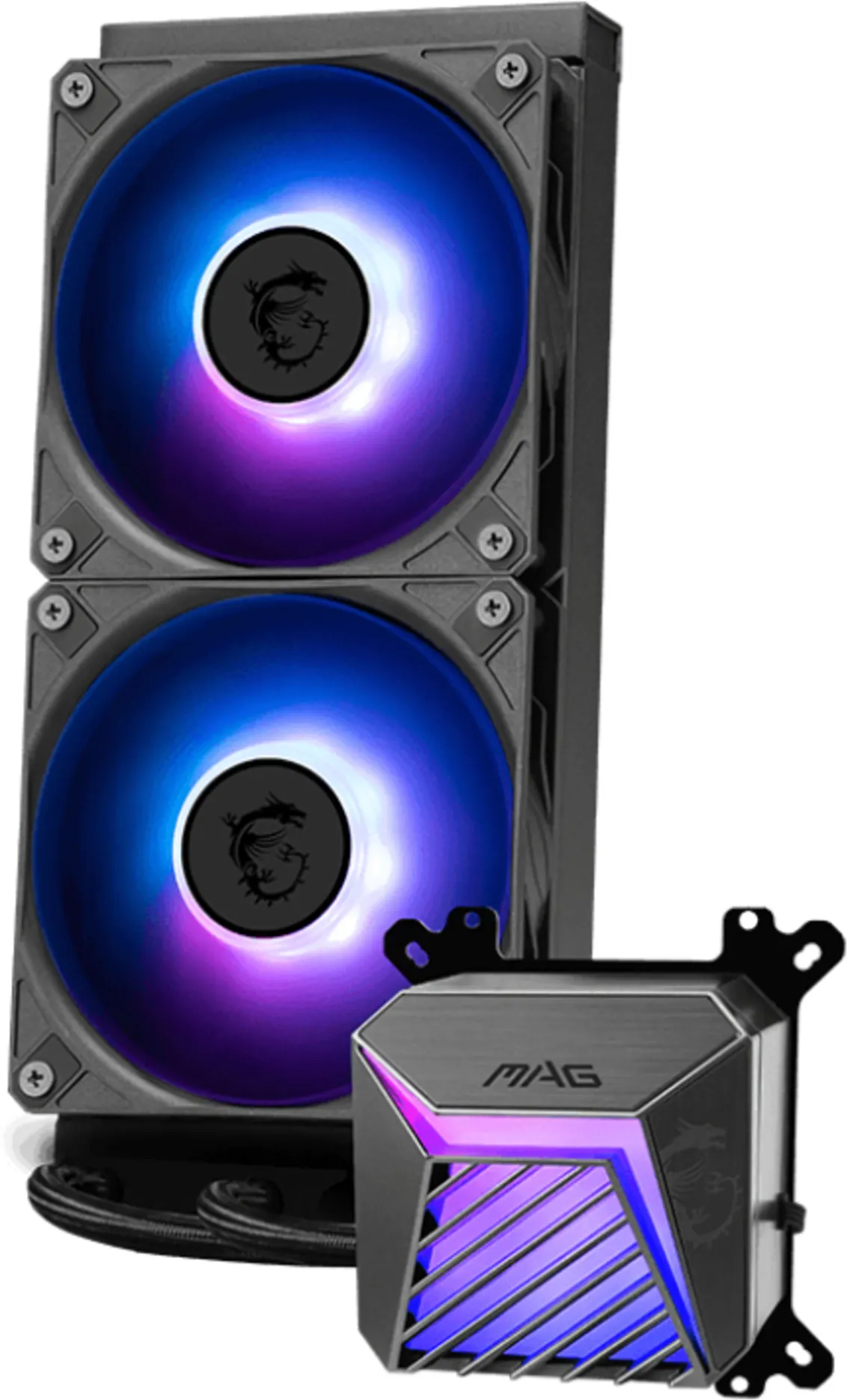 Imagen 4 de Refrigeración Líquida MSI MAG CORELIQUID A15 240 LGA1851 AM5 2*120mm 3400RPM