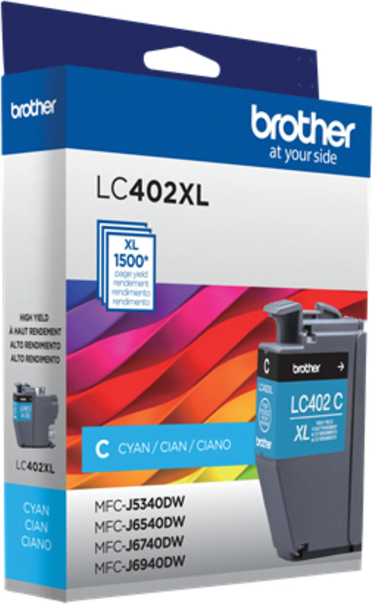 Imagen 5 de Cartridge Brother LC402XLCS Cian MFC J5340DW J6740DW J6540DW J6940DW, 1.500Pág