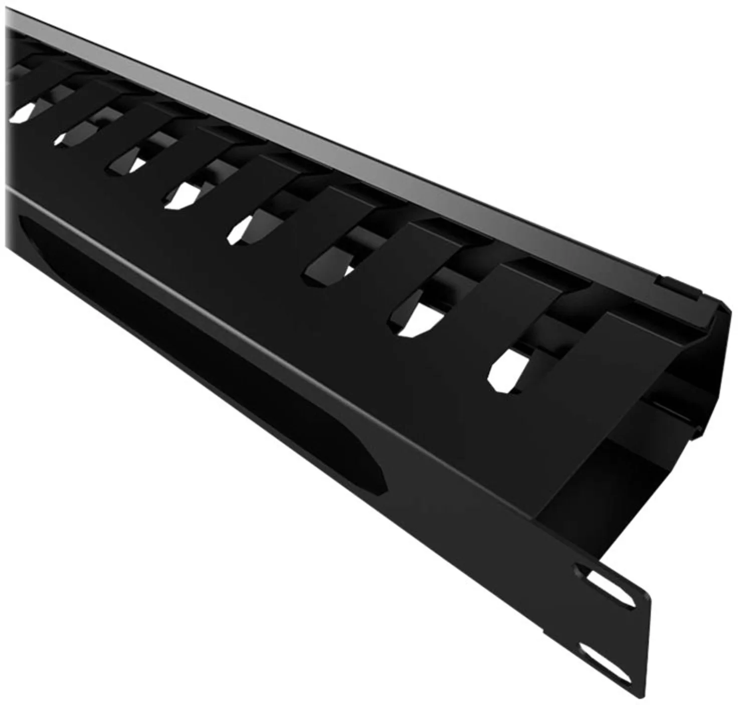 Imagen 3 de Organizador de Cables Nexxt NPM-DH1UB Horizontal 1U 19" Color Negro