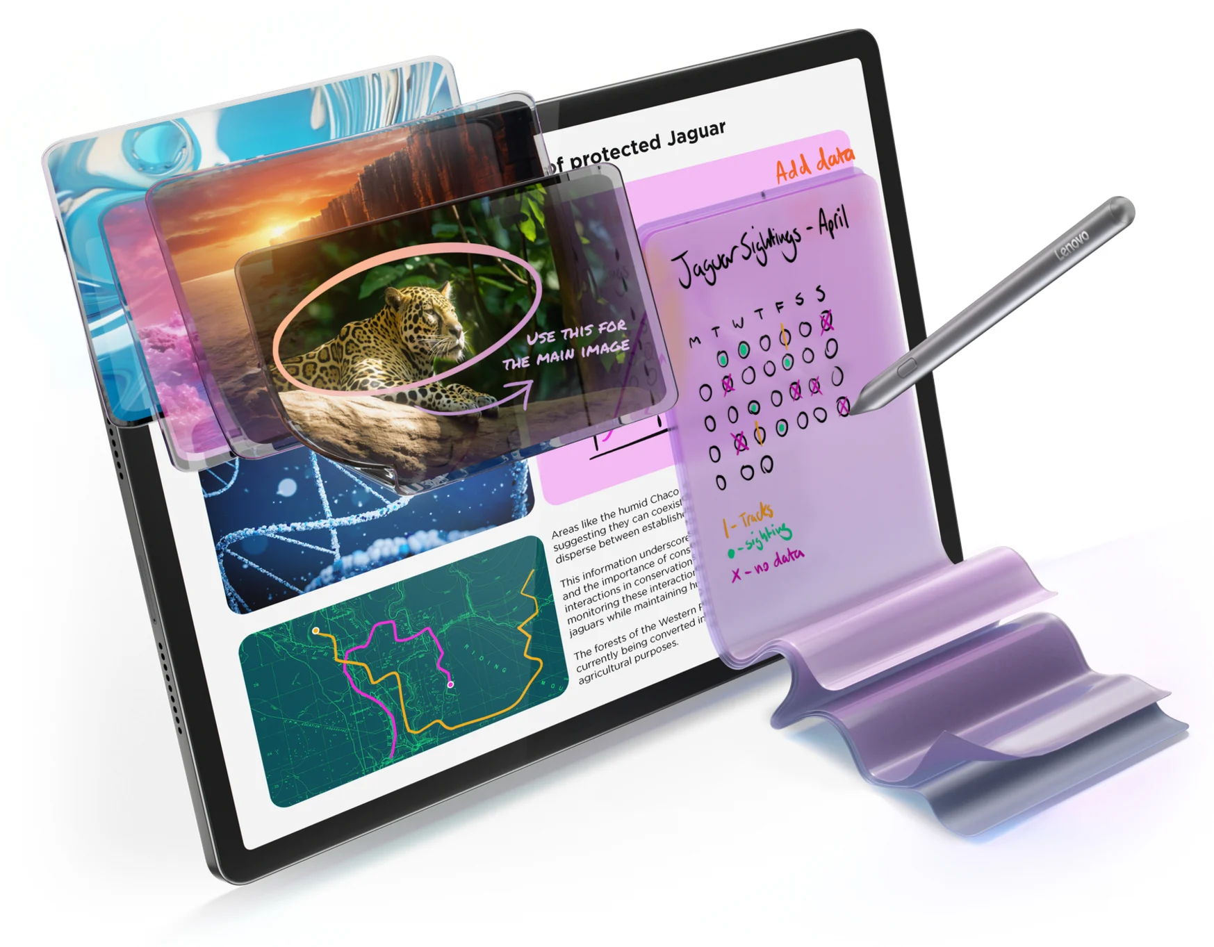 Imagen 19 de Tablet Lenovo IdeaTabPro TB373FU MTekD 8300 8GB 256GB 12.7"WIFI BT+Case+Pen+Buds