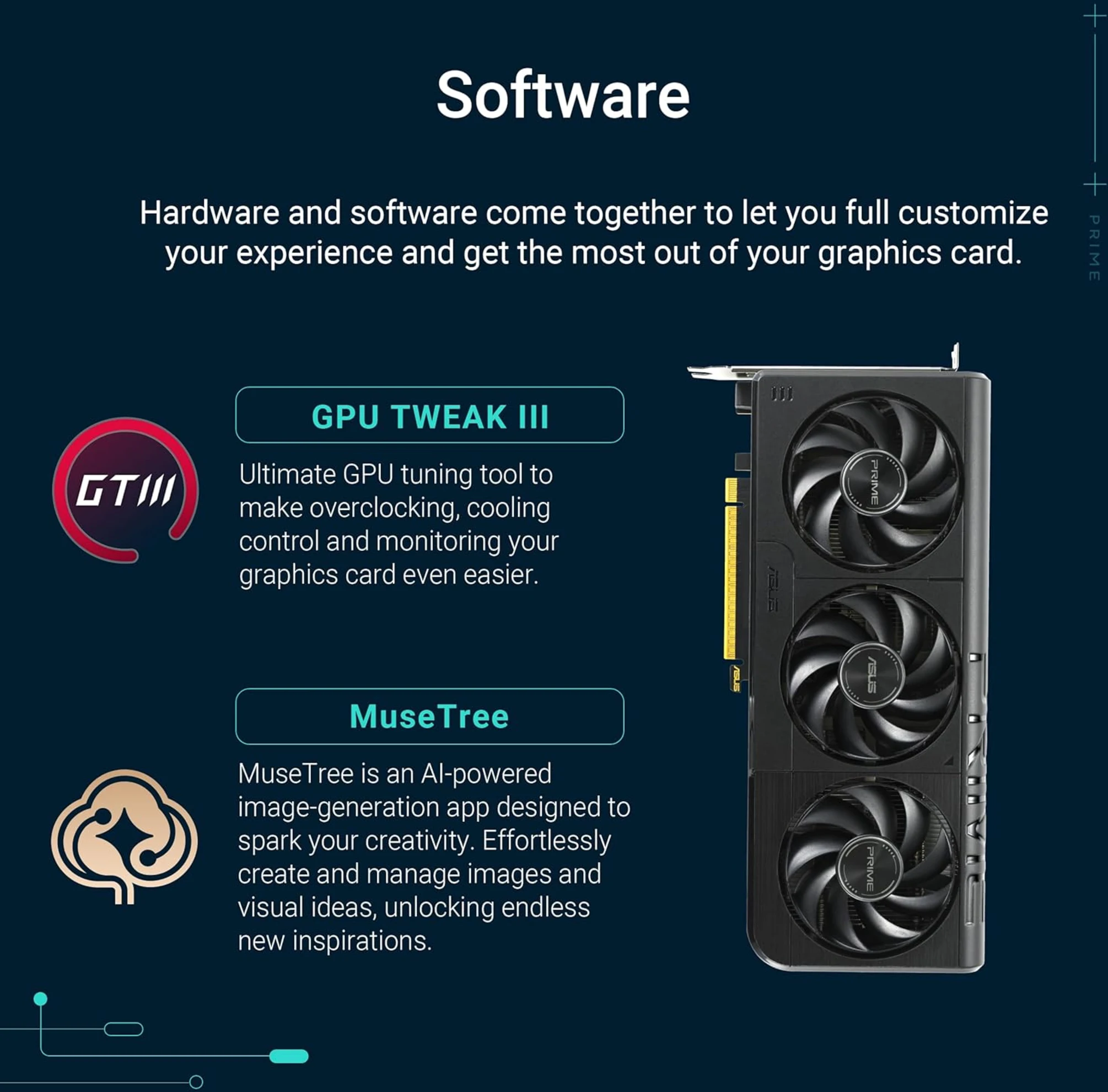 Imagen 9 de Tarjeta de Video Asus Prime RTX 5060 O8G 8GB GDDR7 HDMI*1 DP*3 PCIe 5.0 2.5 Slot