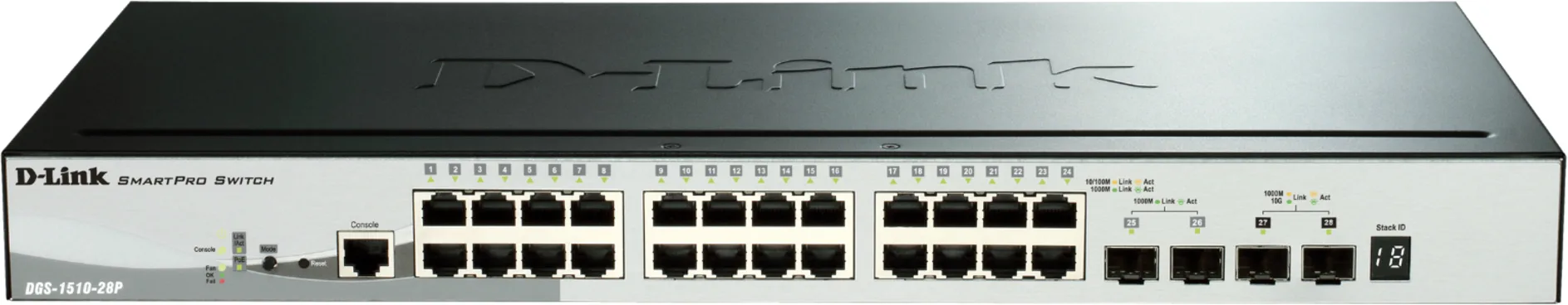 Imagen 0 de Switch D-Link 28-ports Gigabit - 24-ports Gigabit, 2-ports SFP and 2-ports SFP+ 