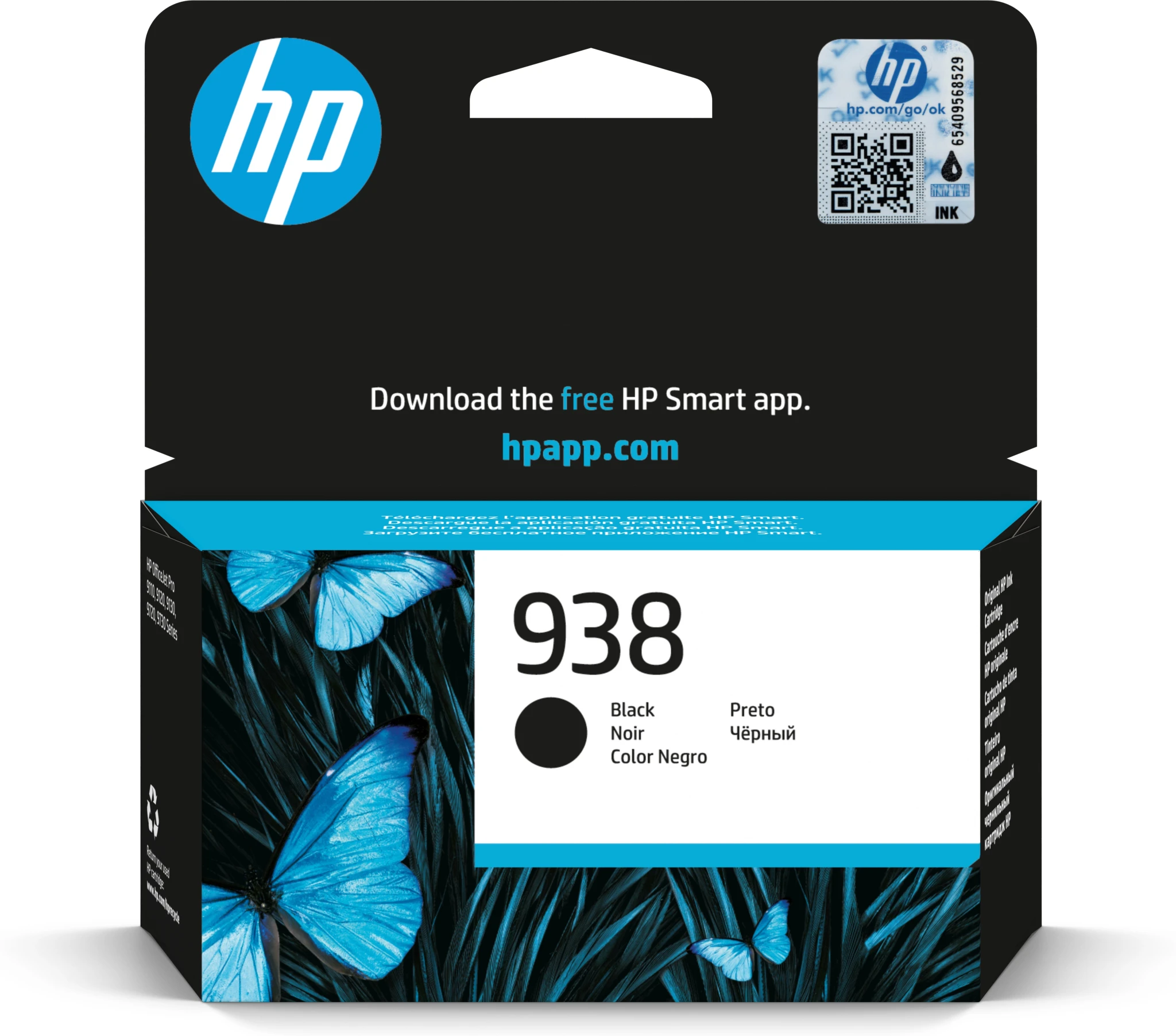 Imagen 0 de Cartridge HP 938 Negro para OJ Pro 9110/9130/9720/9730, 1250 Páginas 28,5ml