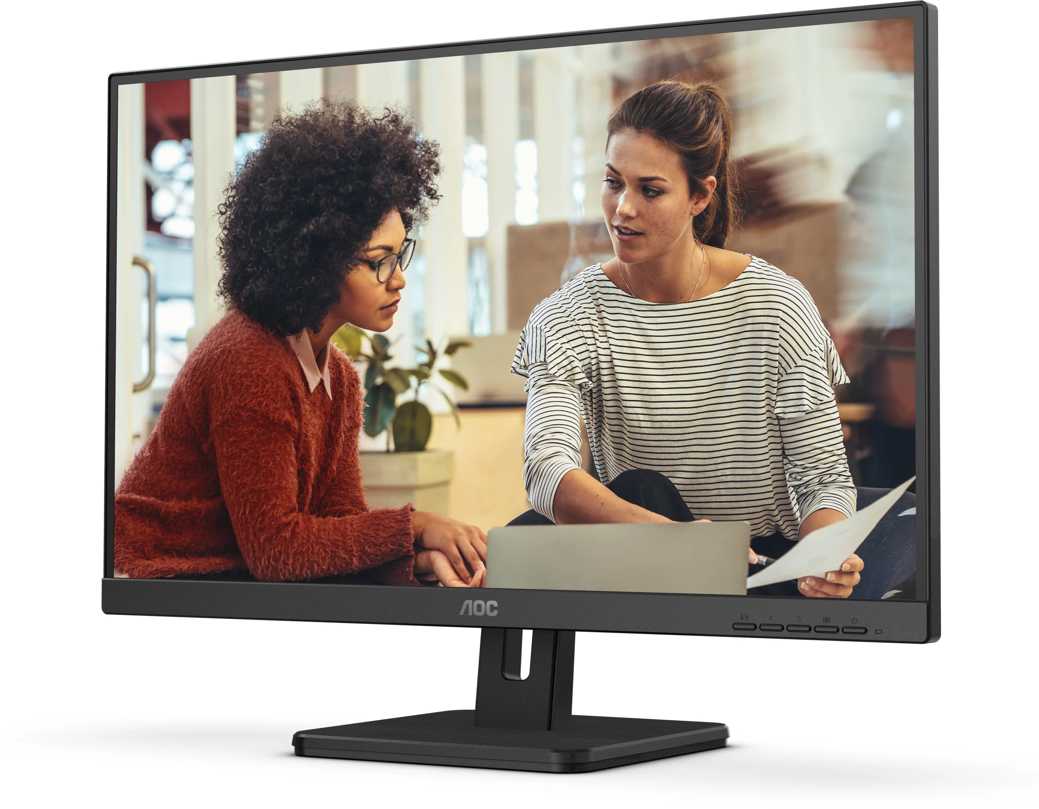Imagen 2 de Monitor AOC 24E3H2 24" FHD 1920*1080 IPS 2*HDMI, Auxiliar 3.5mm 100Hz