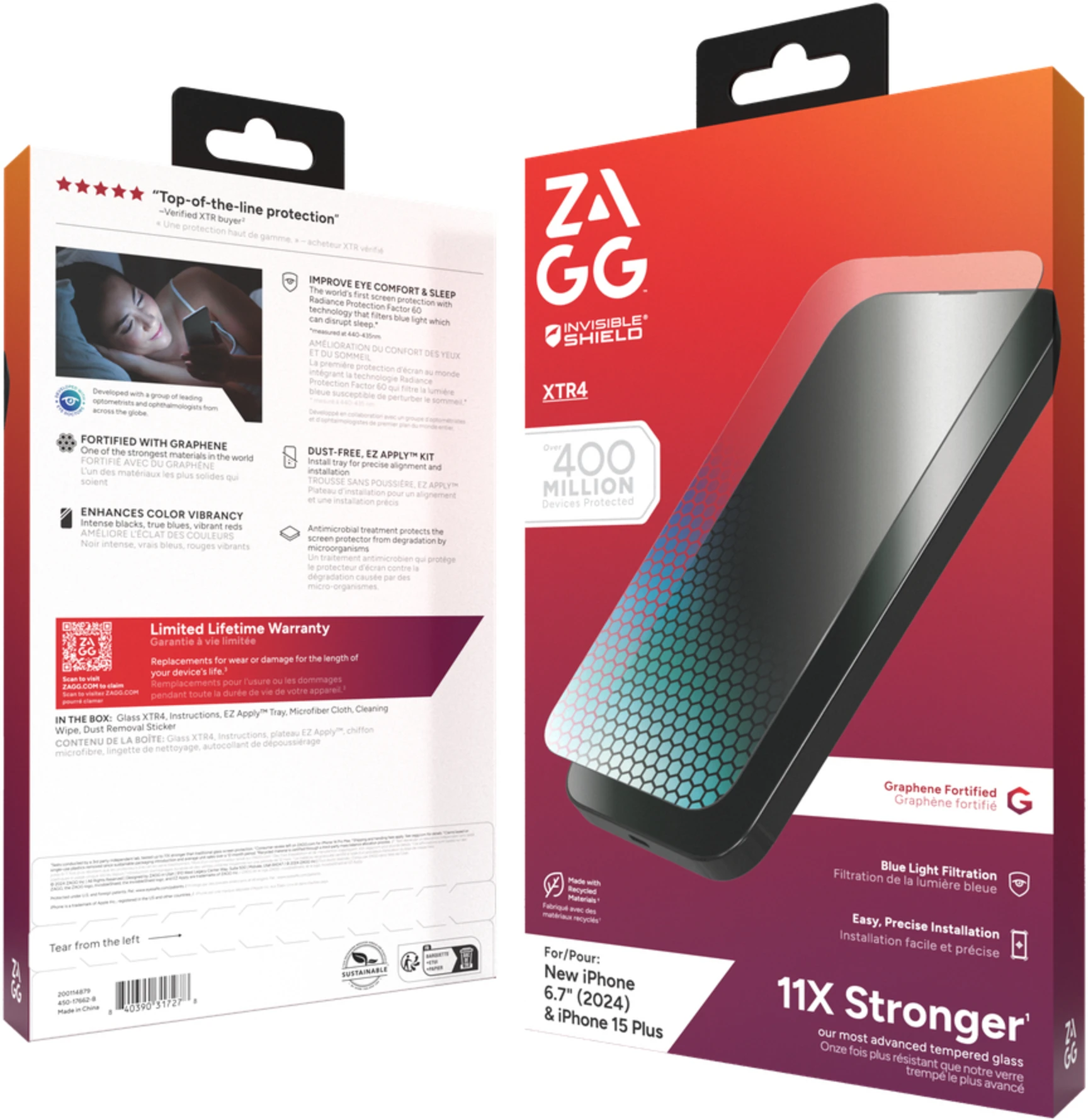 Imagen 4 de Lamina Glass Elite XTR4 iPhone 16 Plus Zagg