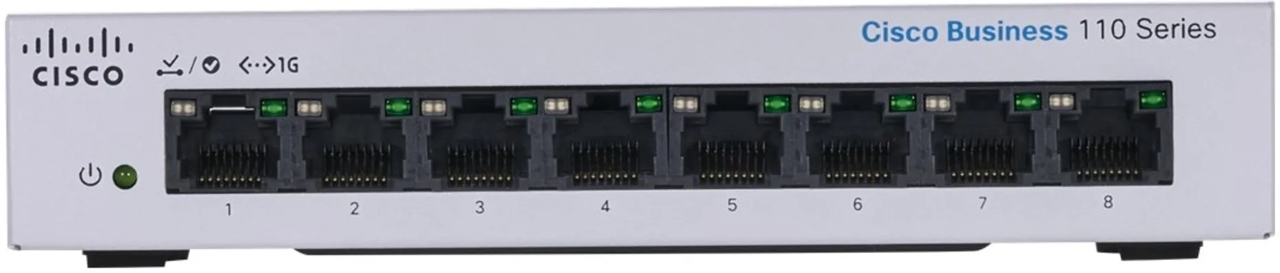 Imagen 0 de Switch Cisco CBS110 Gigabit Ethernet Business 110, 8x10/100/1000Mbps 16Gbs NoAdm