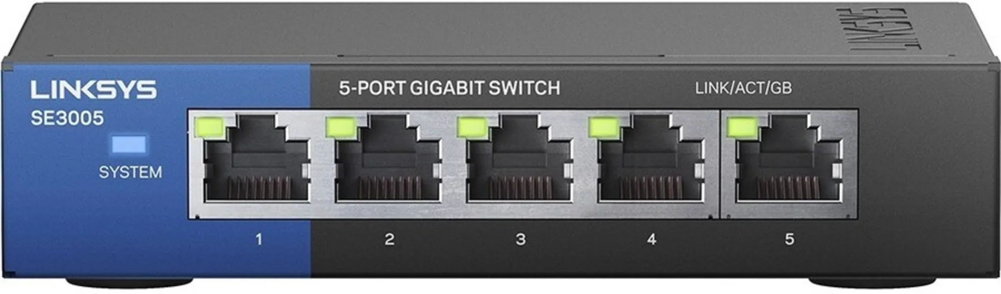 Imagen 2 de Switch Linksys SE3005, 5 Puertos Ethernet Gigabit 10/100/1000