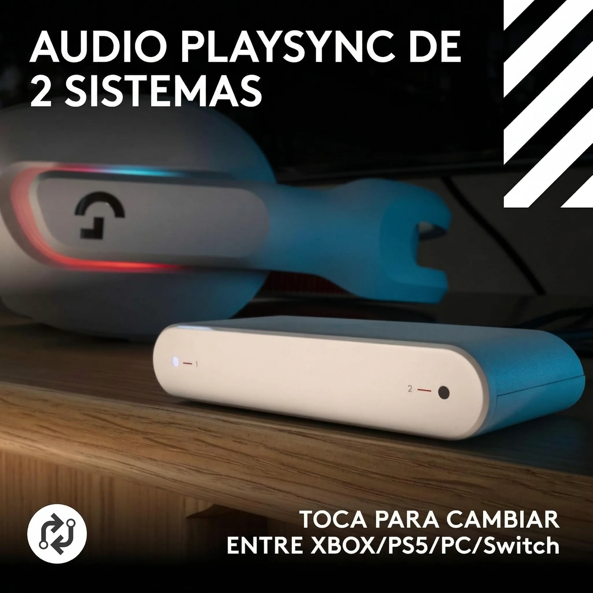 Imagen 8 de Audífonos Gamer Inalámbricos Logitech ASTRO A20 X RGB Blanco