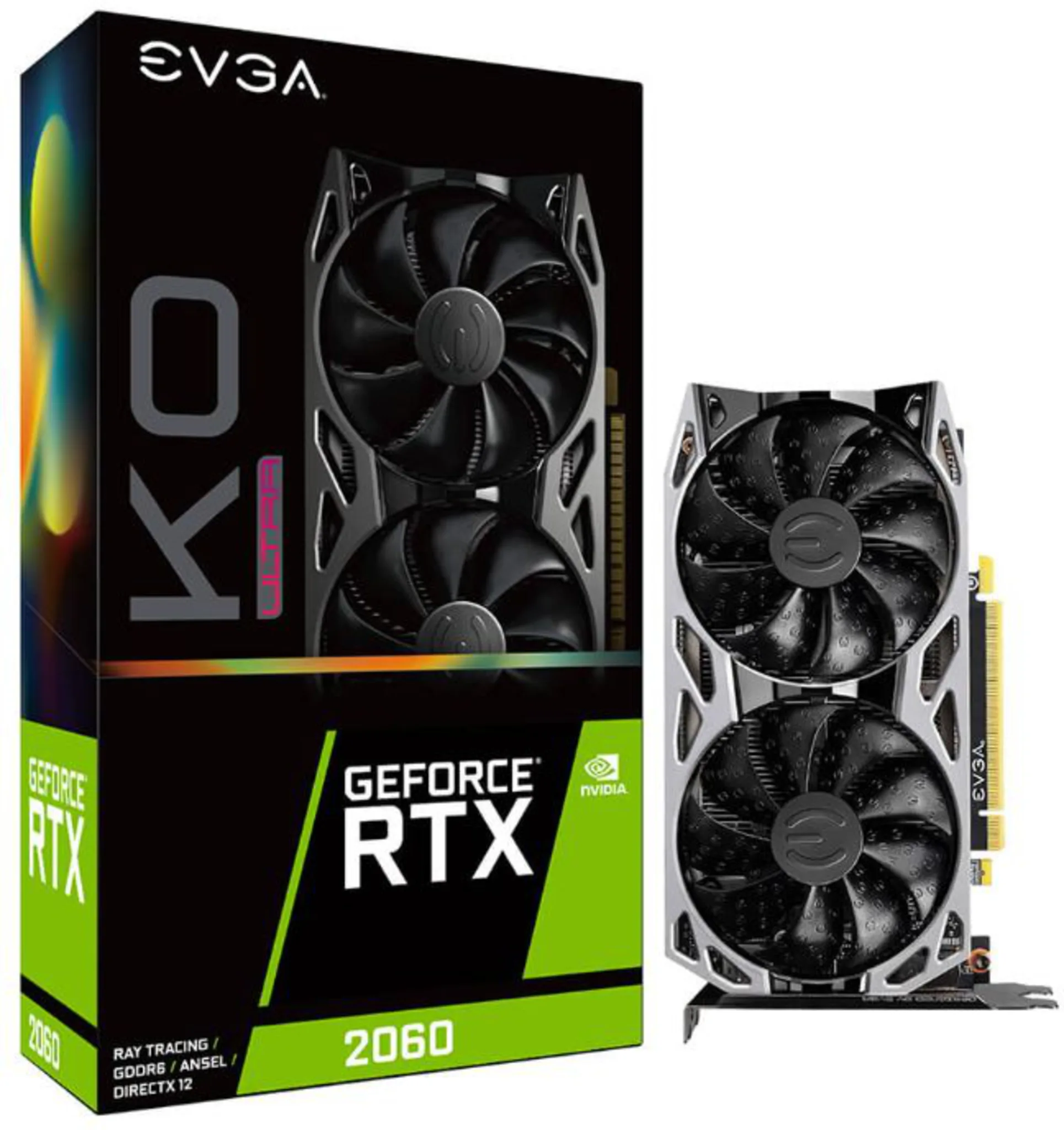 Imagen 0 de Tarjeta de Video EVGA GF-NV-RTX2060 KO ULTRA Gaming 6GB ...