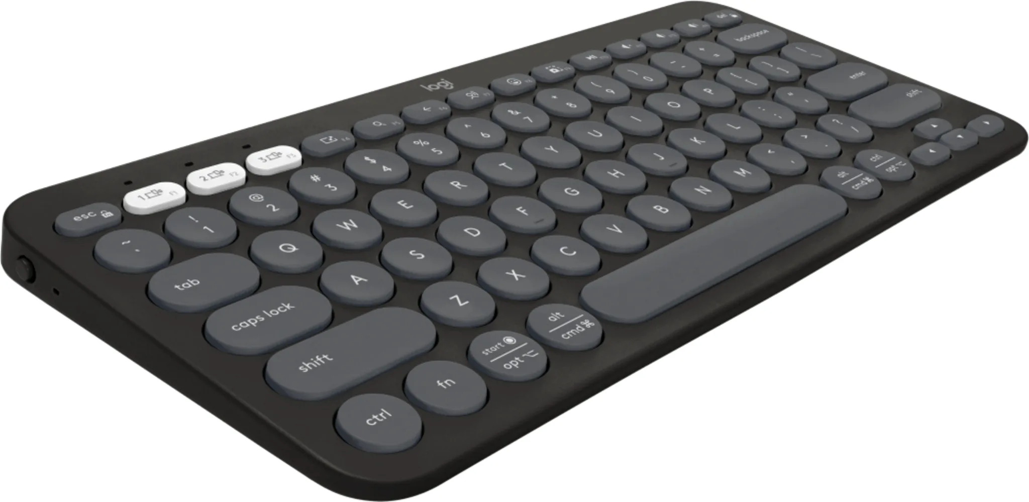 Imagen 1 de Teclado Inalámbrico Logitech Pebble Keys 2 K380s, Bluetooth Tradicional Grafito