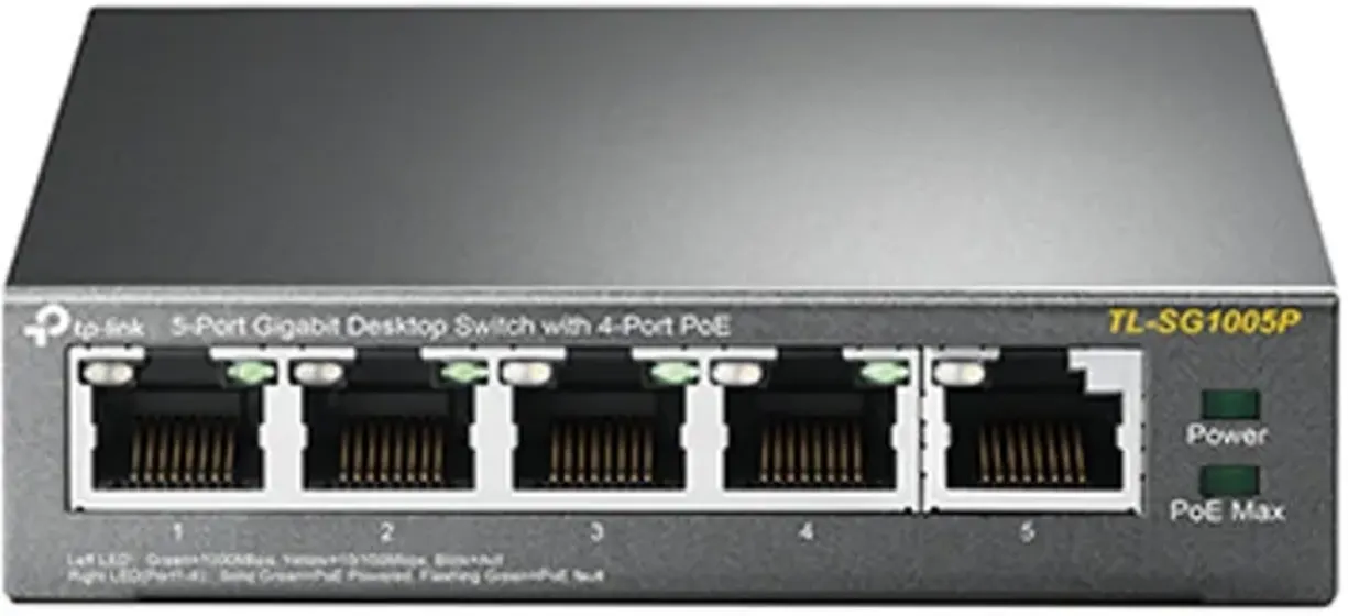 Imagen 1 de TL-SG1005P. Switch PoeTp-Link. Gigabit. 4 puertos Poe.