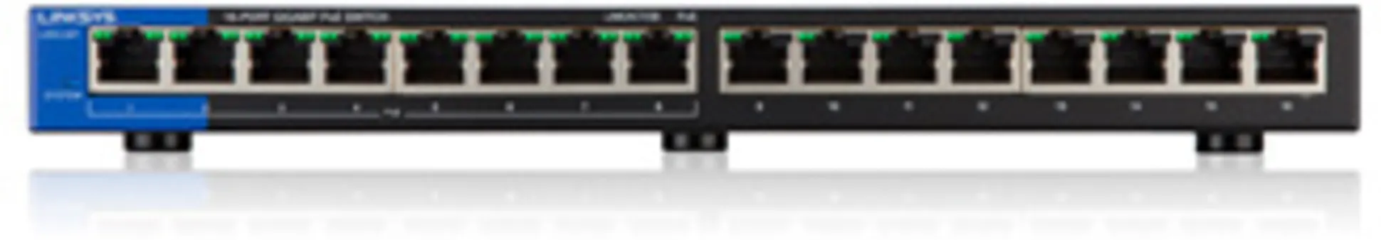 Imagen 1 de Switch Linksys LGS116P 16-PORT BUSINESS DESKTOP GIGABIT POE+ 