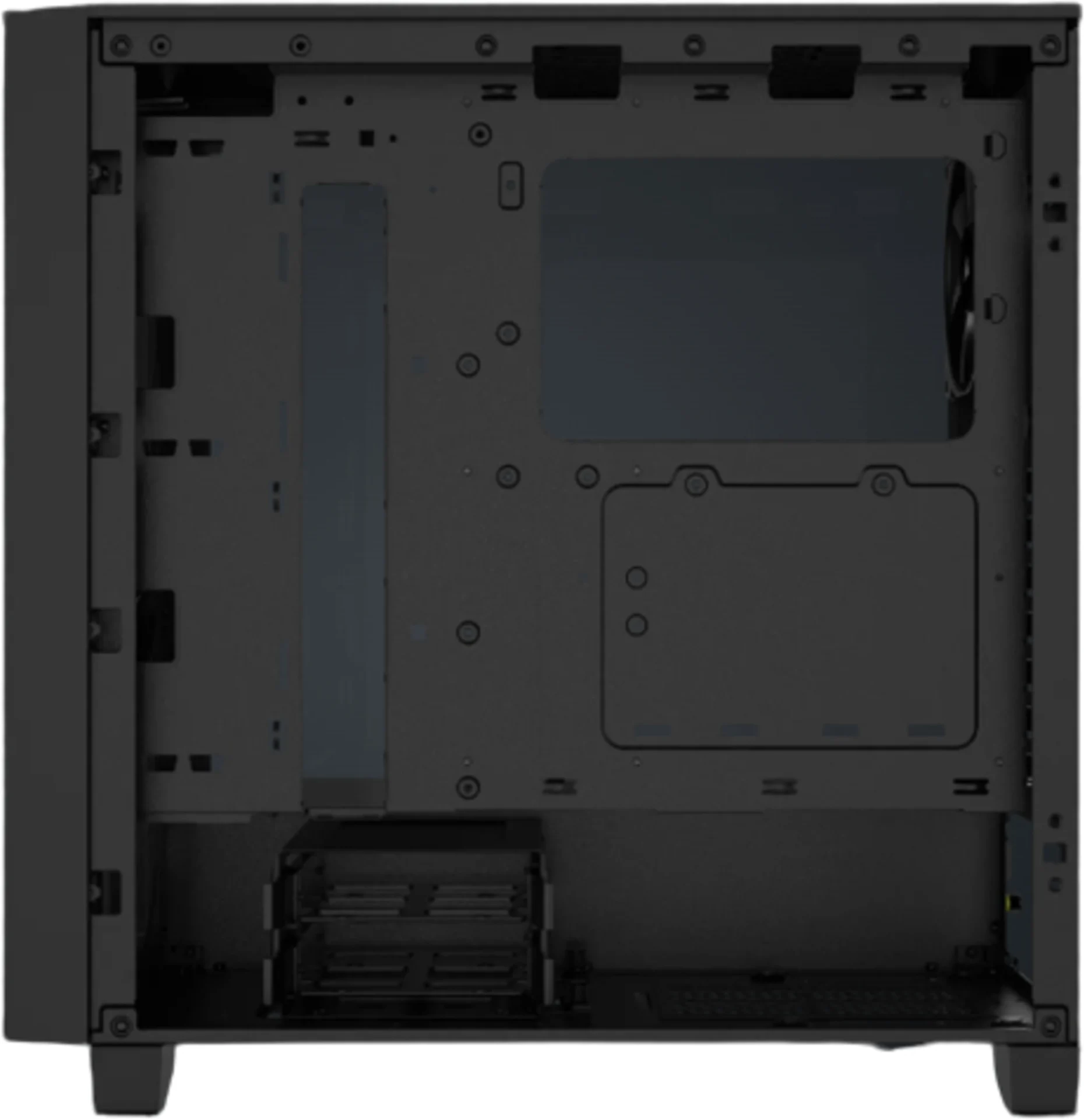 Imagen 10 de Gabinete Corsair 3000D AirFlow, Vidrio Templado 2*USB3.2 Aud/mic Black SinFuente