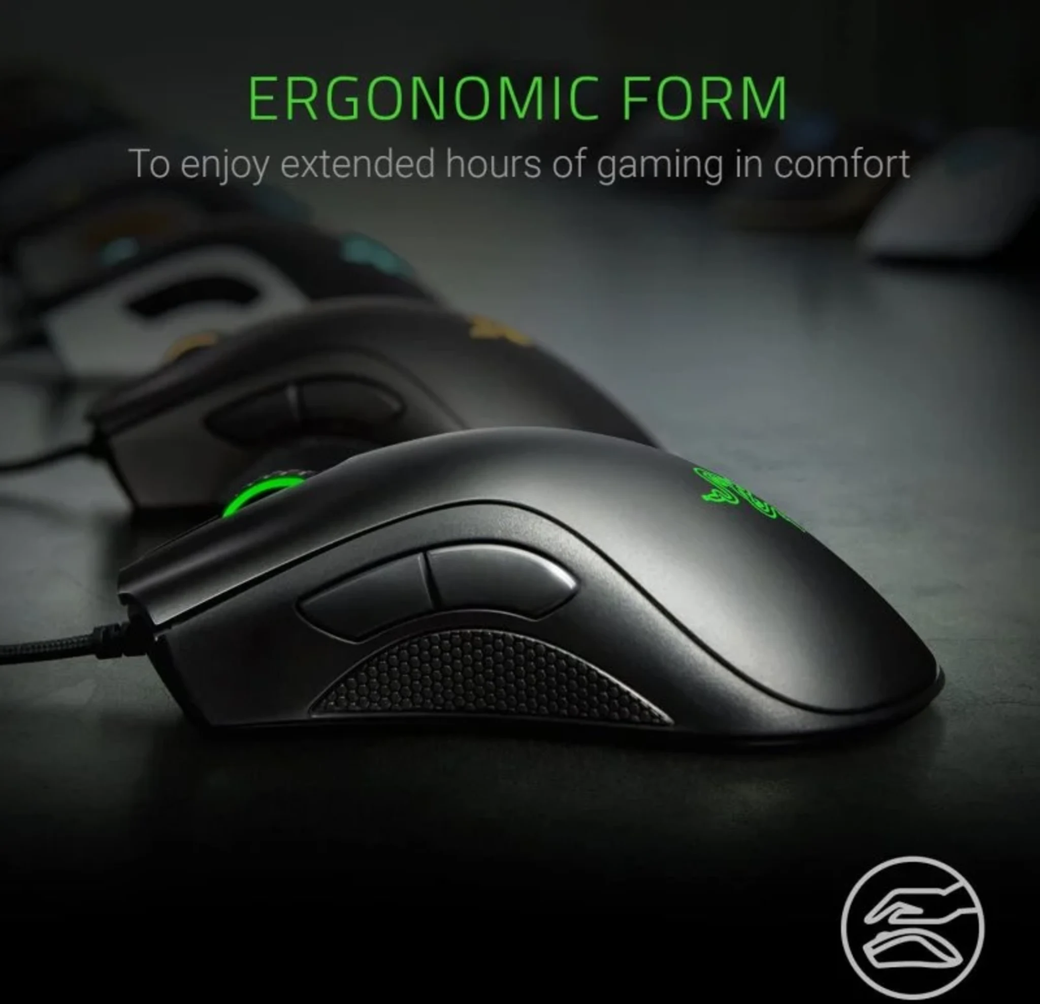 Imagen 5 de Mouse Gamer Alámbrico Razer Deathadder Essential Óptico 6400 DPI Negro